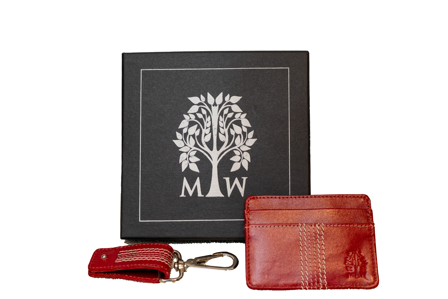 Leather wallet and key ring