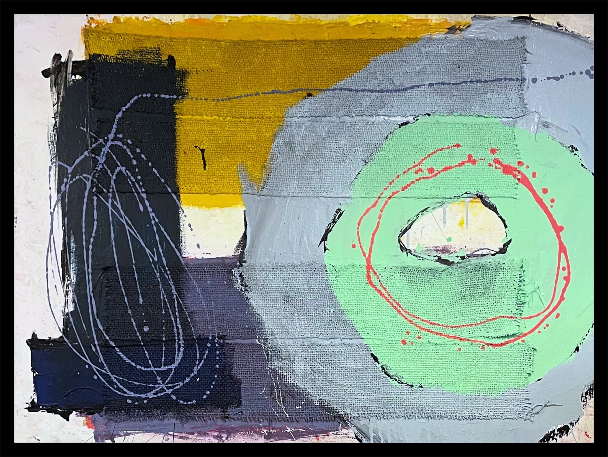 Composition With Burlap