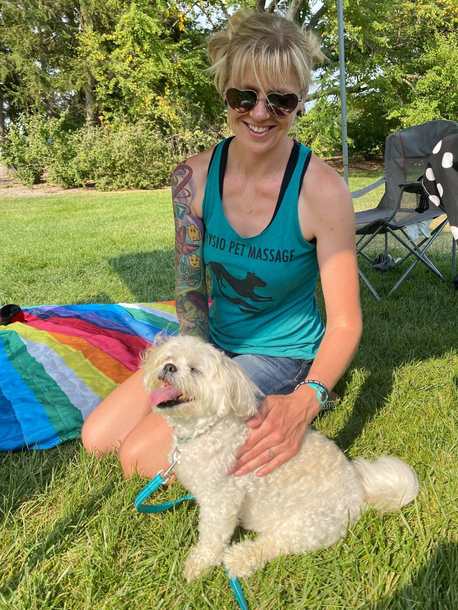 Loosen and soothe muscles with an animal/canine massage after exercise.