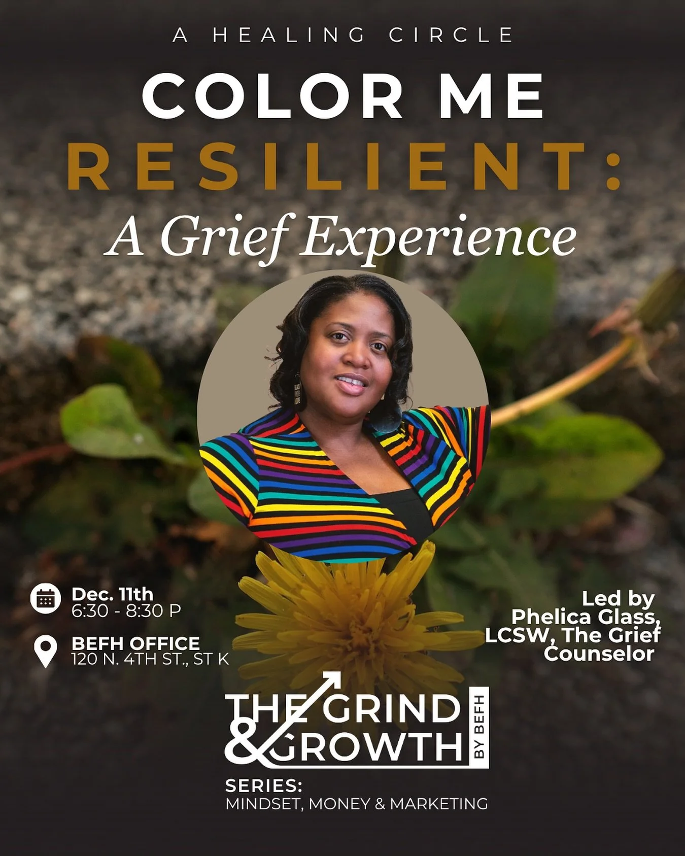 Grief asks a lot of the heart. During the holidays, it can feel even heavier. This gathering is an invitation to breathe, to sit with what is present, and to honor your story with compassion.

Join Phelica Glass, @thegriefcounselor , for an interacti