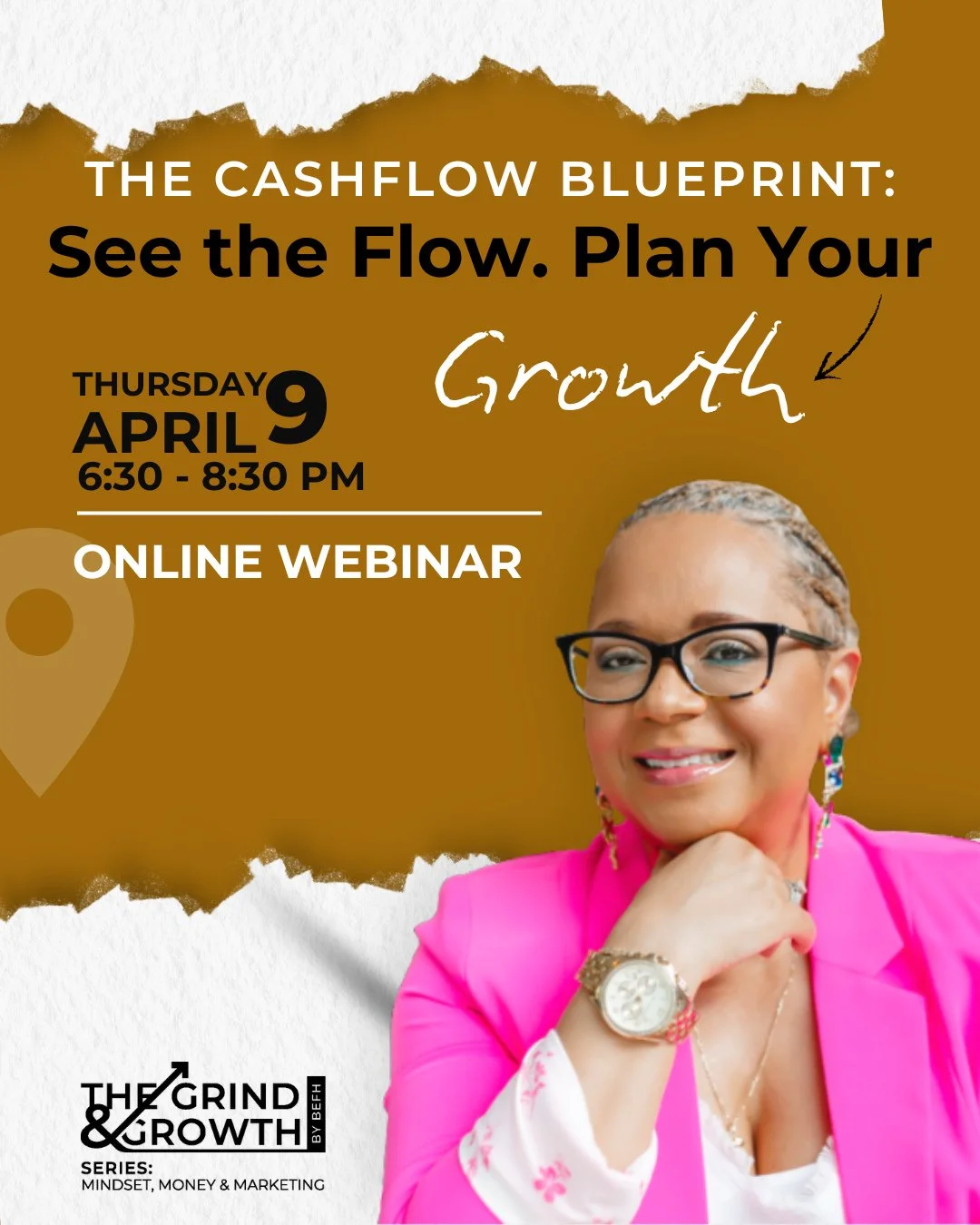 Join us online and take control of your business finances.⁠
⁠
The Cashflow Blueprint: See the Flow. Plan Your Growth is a live webinar led by tax expert Joy Adams of JWA Accounting &amp; Tax Services. In this session, entrepreneurs will learn how to 