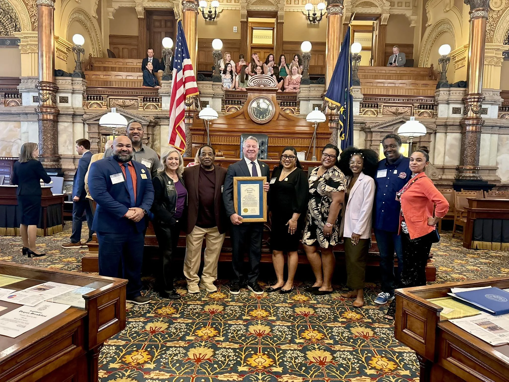 Black Entrepreneurs of the Flint Hills Recognized on Kansas Senate Floor
