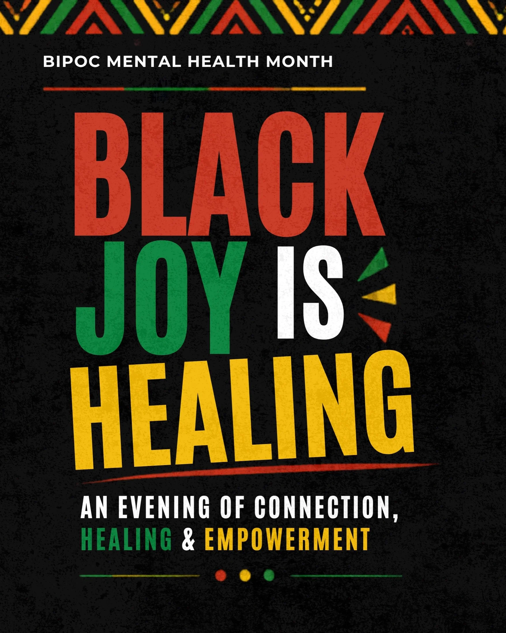✨ We&rsquo;re only ONE WEEK away! ✨

Join us for an unforgettable evening of Black joy, healing, connection, and community &mdash;created to pour back into you.

The evening will begin with our Meet the Black Joy Therapists Reception, where you can c