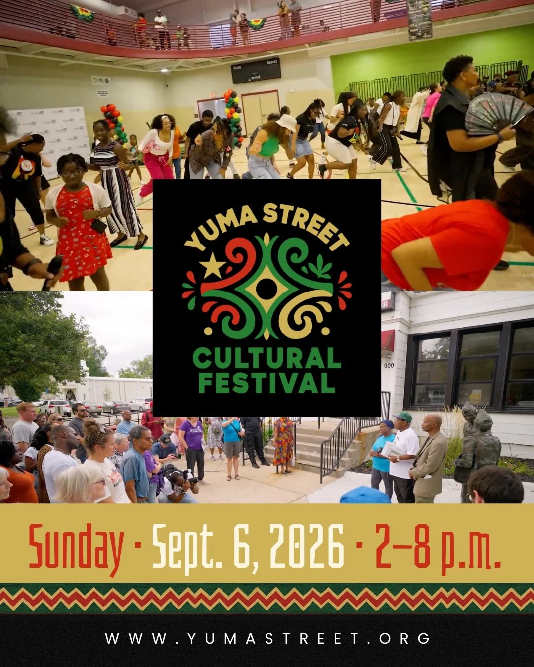 🔥 THE OFFICIAL Yuma Street Cultural Festival 2026 LINEUP IS HERE! 🔥

We told you this year was going to be an EXPERIENCE. 🙌🏾

On Sunday, September 6, Yuma Street comes alive with an afternoon of music, movement, history, culture and community &md