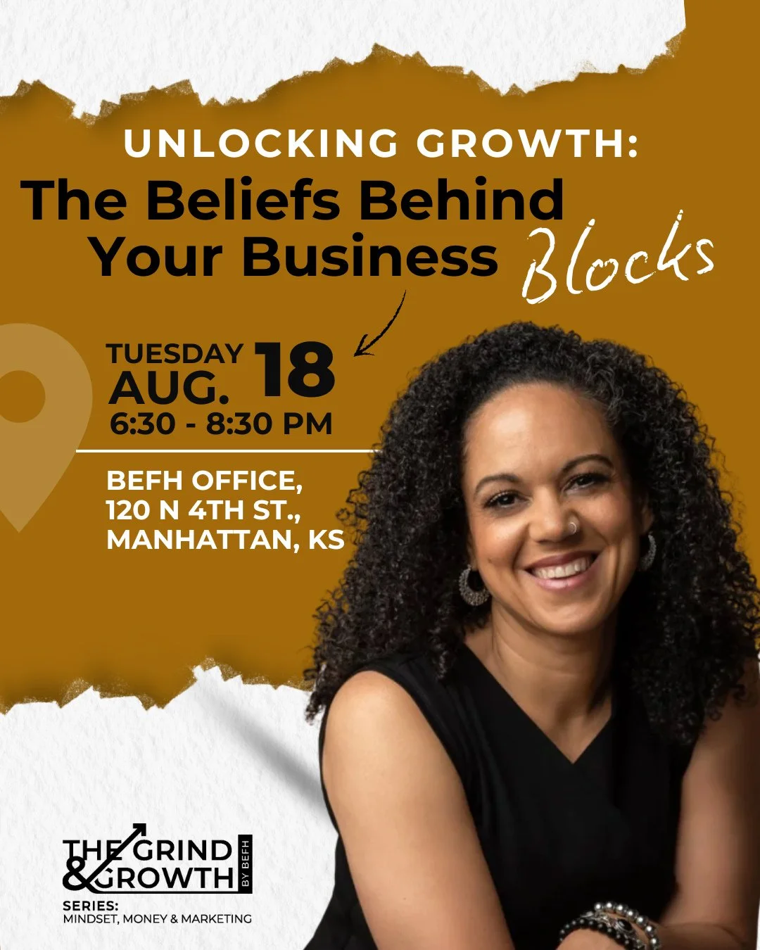 What if the thing blocking your business growth isn&rsquo;t your strategy, but your beliefs? 👀⁠
⁠
Tonight, we&rsquo;re getting into the mindset behind the business blocks that can keep you stuck, playing small, or second-guessing yourself.⁠
⁠
Join u