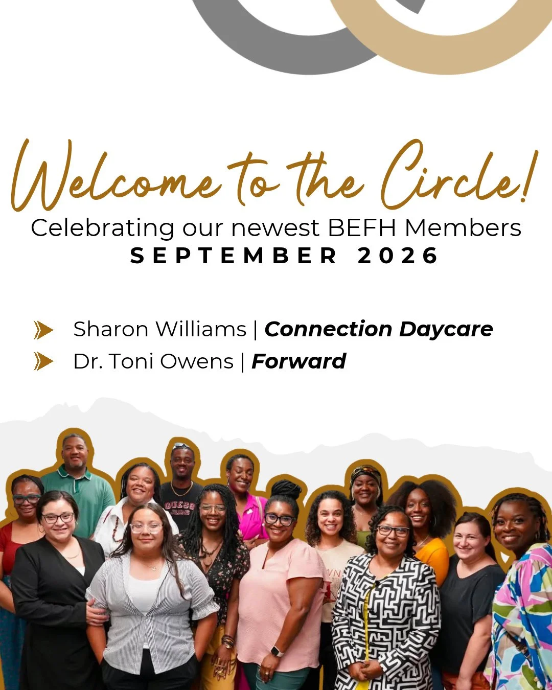 September brought some new faces to the BEFH community! 🖤⁠
⁠
We&rsquo;re excited to welcome this month&rsquo;s newest members and grateful they&rsquo;ve chosen to be part of the work, connections, and community we&rsquo;re building across the Flint 