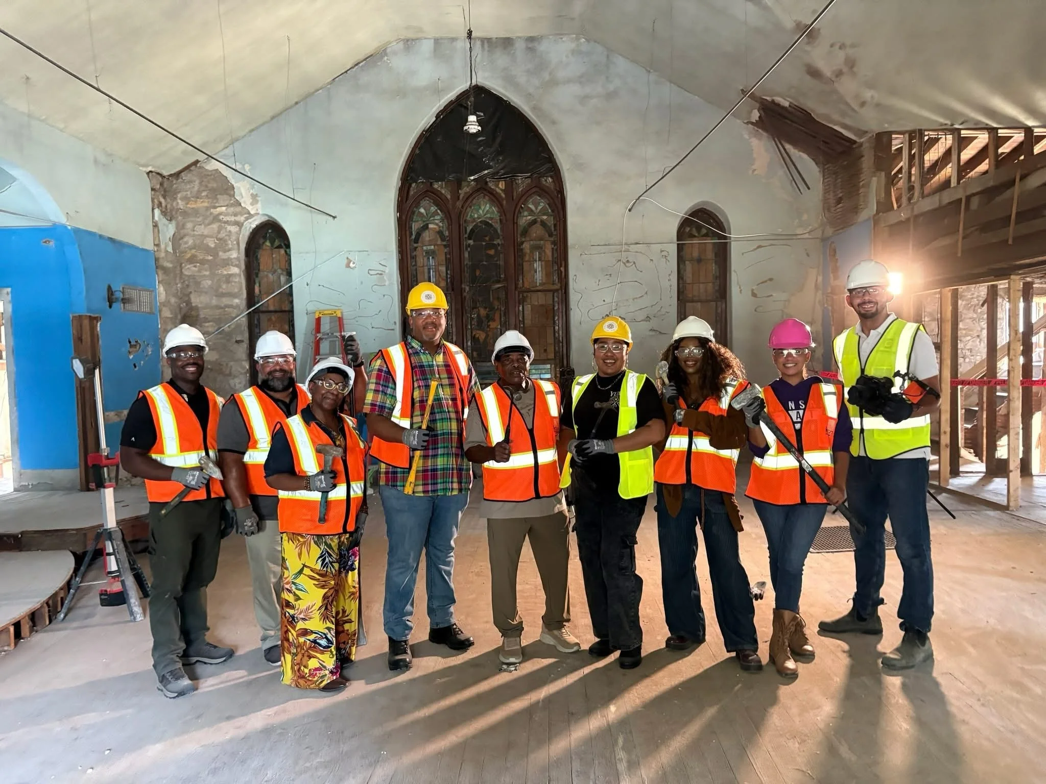 Hard hats on. History in the making. 🦺🛠️

We gathered for the first day of demolition at historic Shepard Chapel&mdash;a milestone in bringing the Yuma Street Cultural Center to life!

After years of planning, fundraising, and community support, se