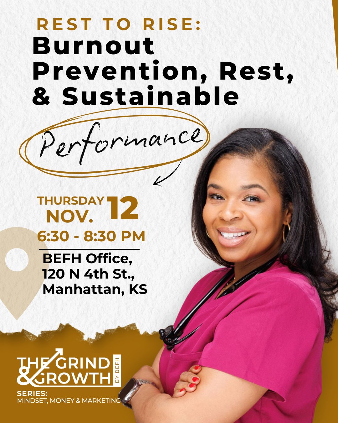 November is coming, and if your calendar is already filling up, this is your reminder to make room for rest, too.⁠
⁠
Join us for Rest to Rise, a community wellness workshop led by Erica Forbes, Nurse Practitioner and wellness advocate, for an honest 
