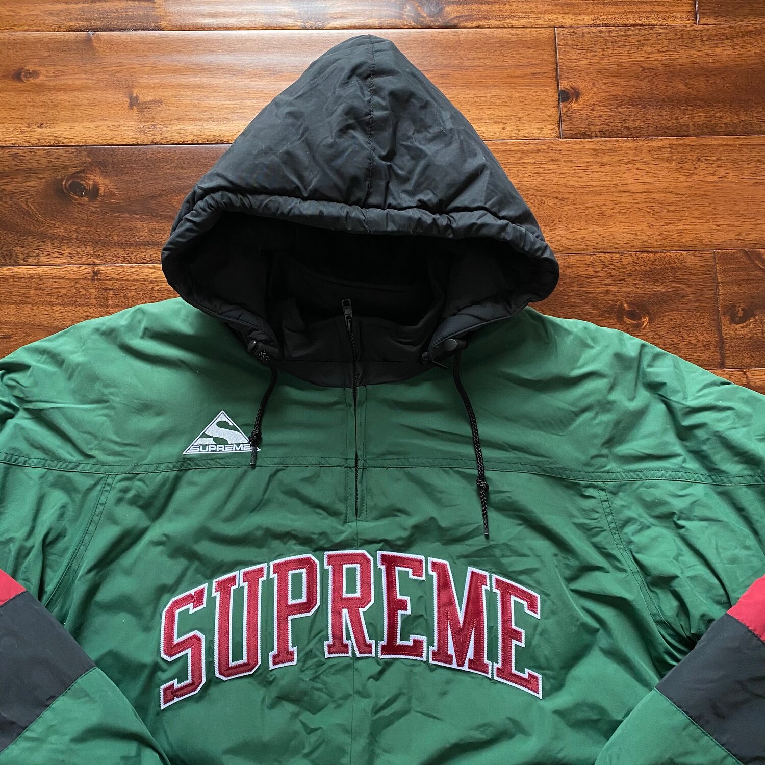 Supreme Puffy Hockey Pullover green XL - ナイロンジャケット