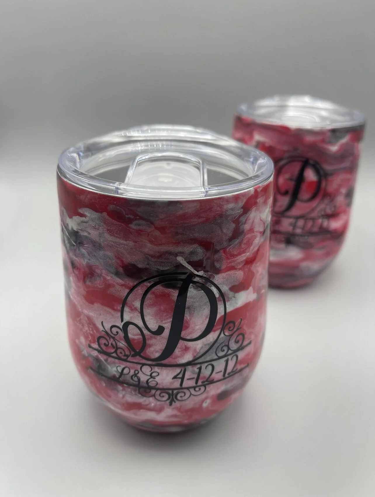 Marble His & Hers Short Tumbler