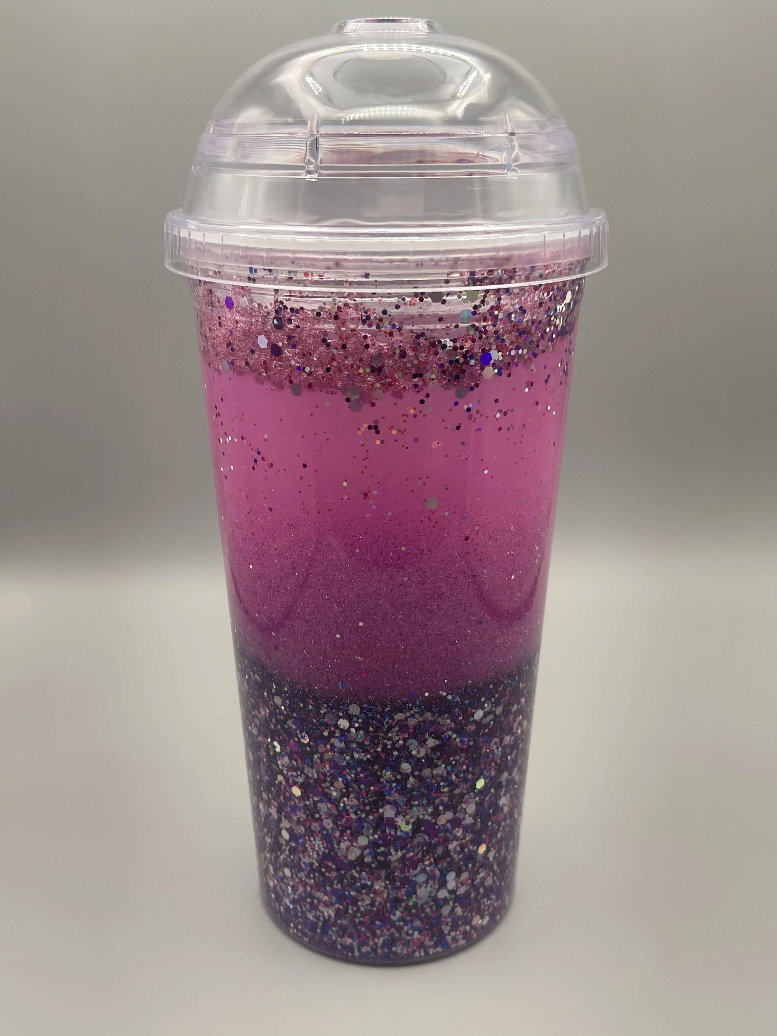 Crazy Purple Snow Globe Tumbler