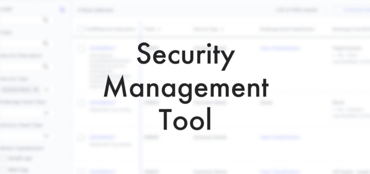 Security Management Tool