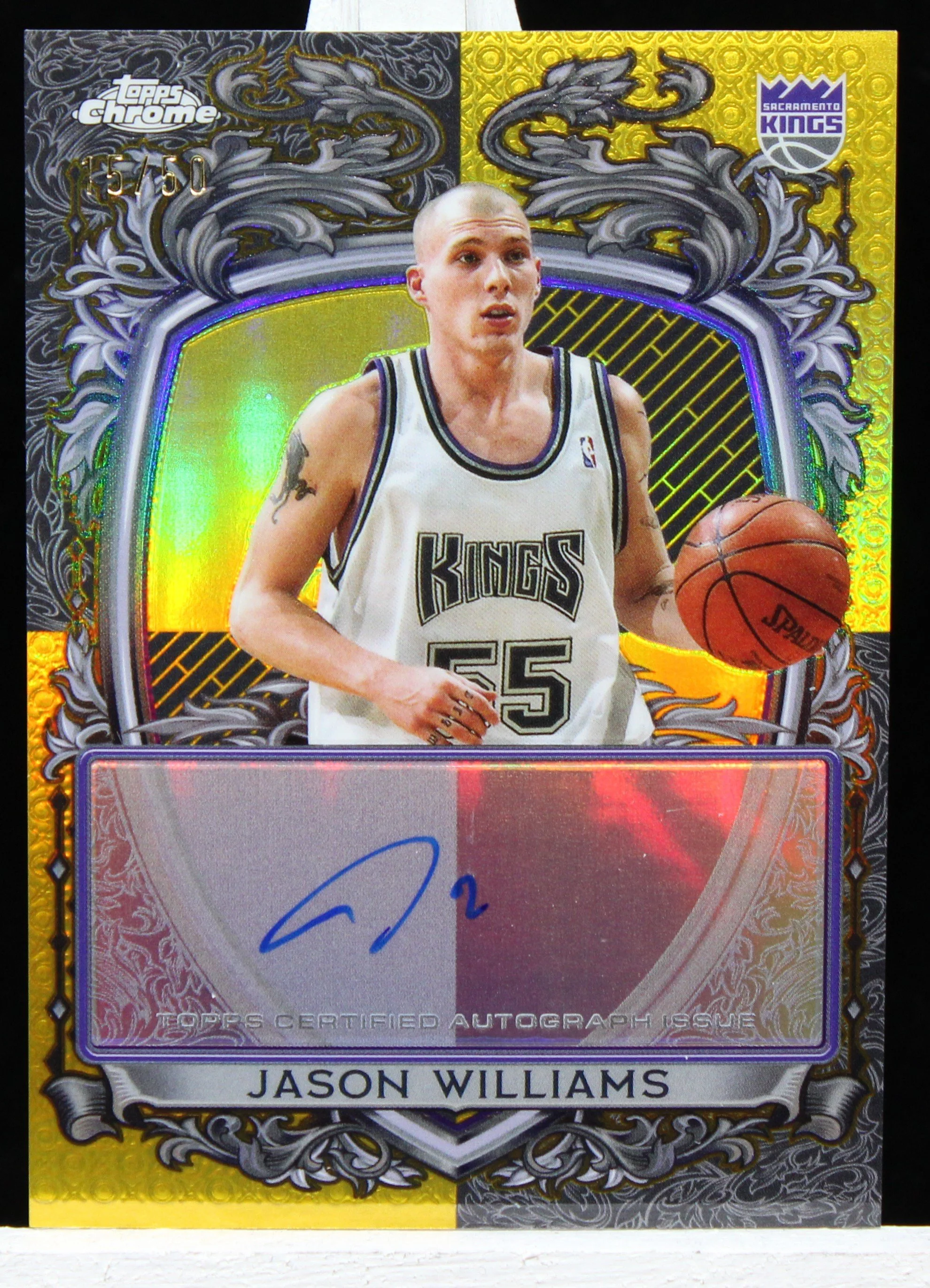 2025-26 Topps Chrome Jason Williams Signature Style #SS-JW