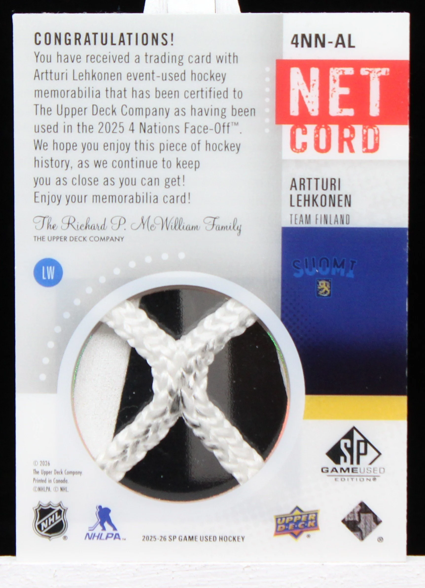 Artturi Lehkonen UD SP GU 4 Nations Net B.JPG