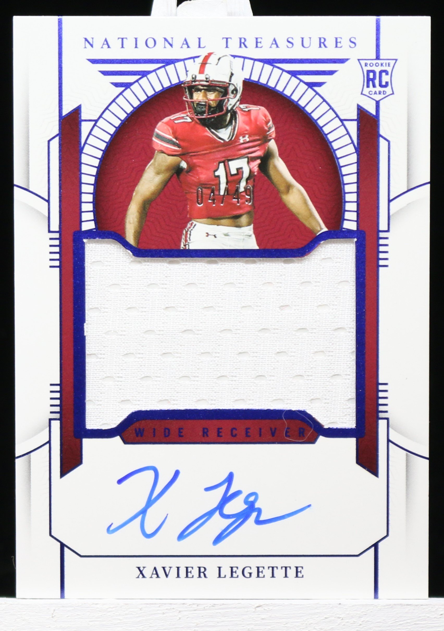 2024 Panini National Treasures Coll Xavier Legette College Materials Signatures #77