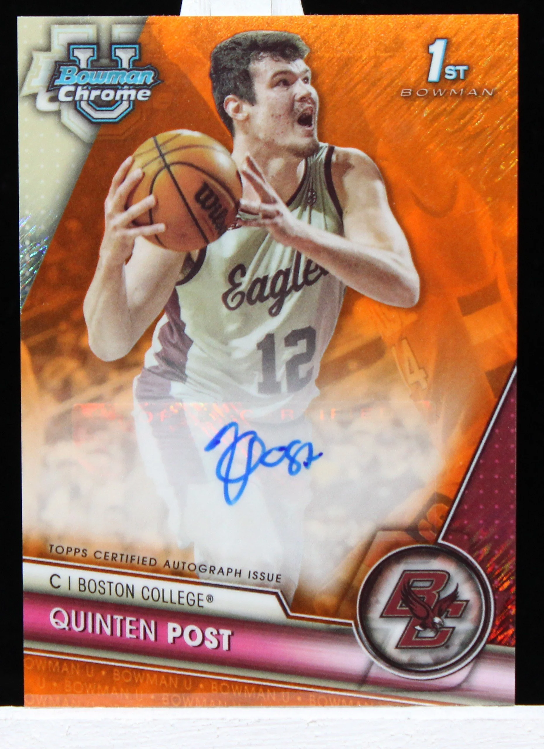 2023-24 Bowman University Chrome Quinten Post Chrome Prospect Autographs #BCPA-QP