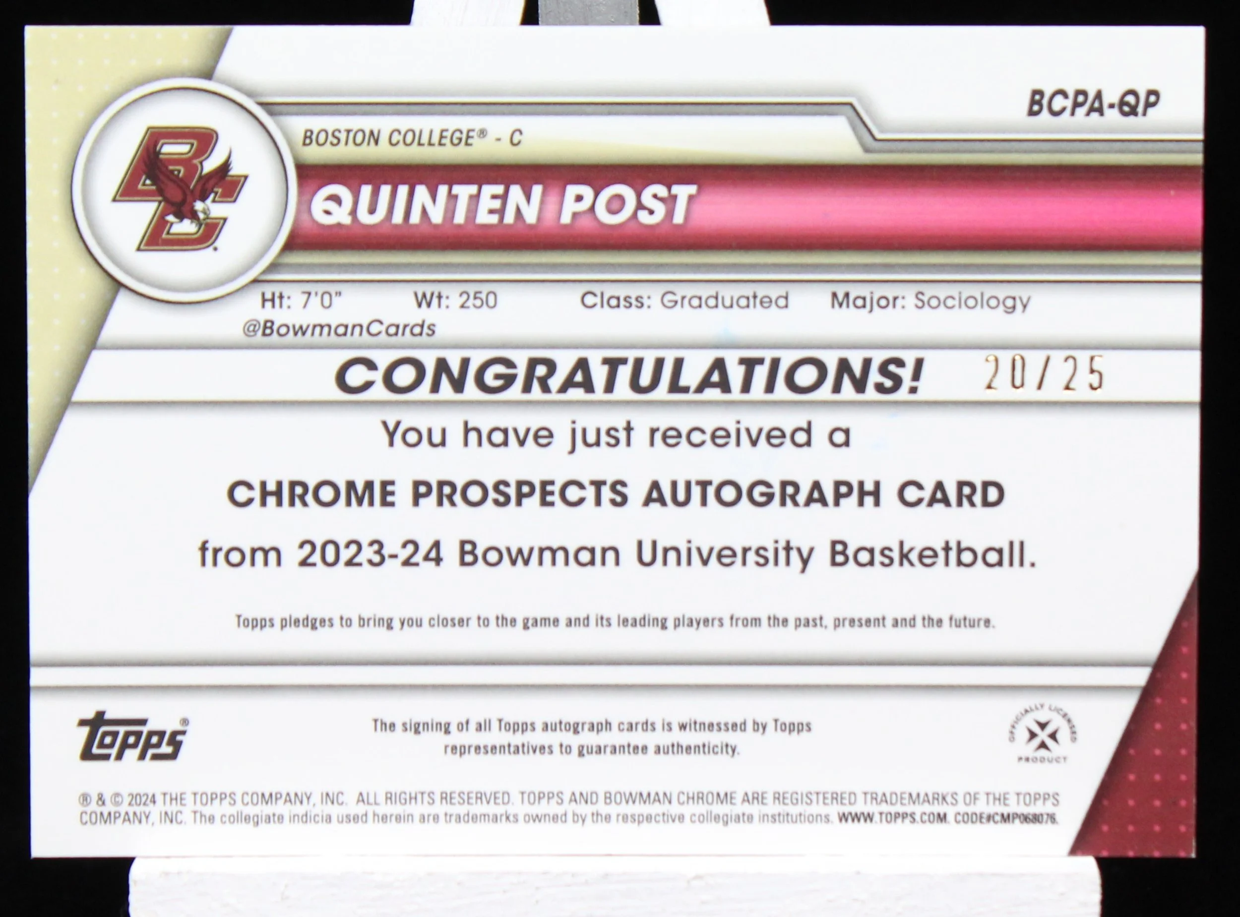 Quinten Post BowUChro 23-24 1st Auto Orange Shimm B1.JPG