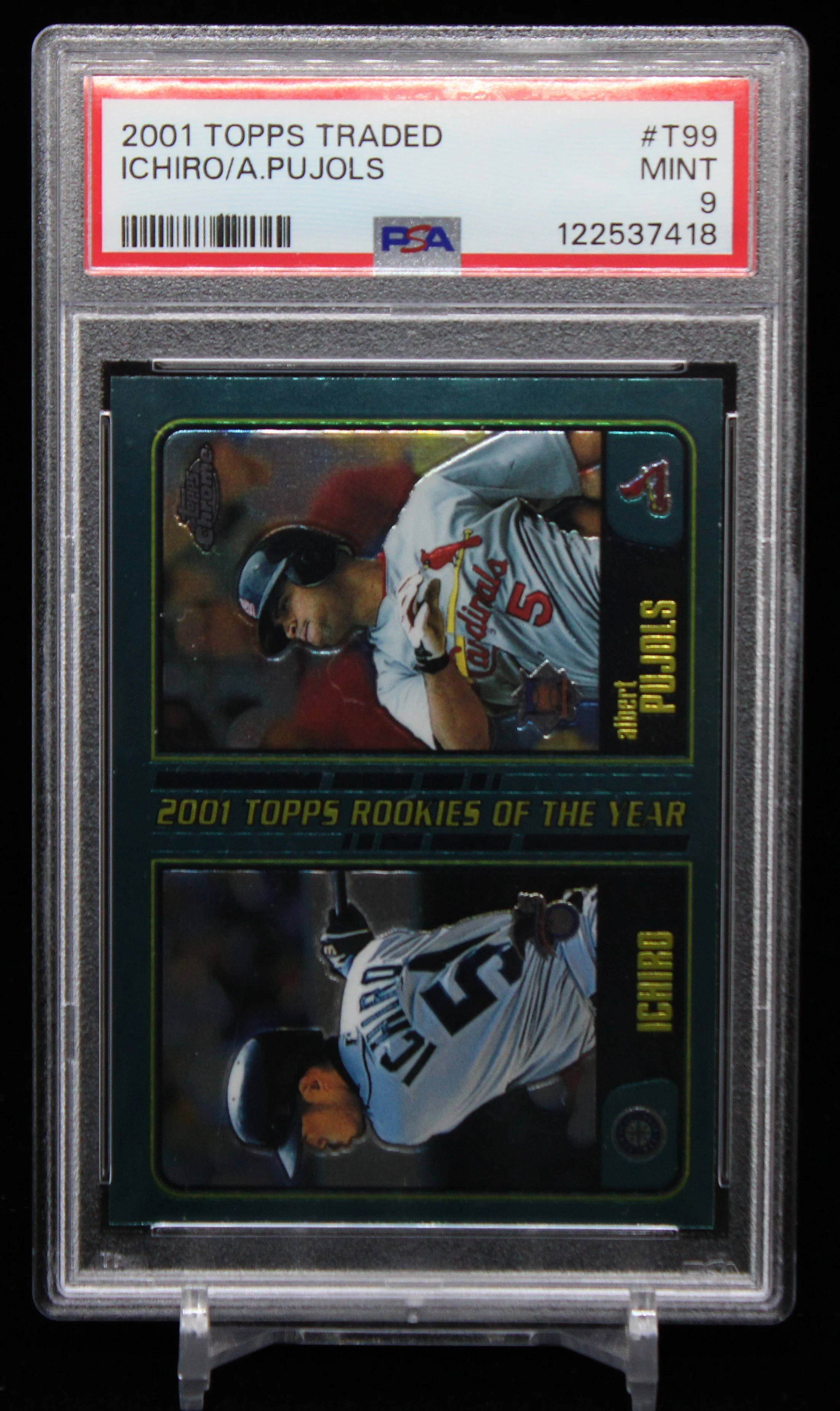 Ichiro-Pujols Topps Chrome Traded RC PSA 9 F.JPG