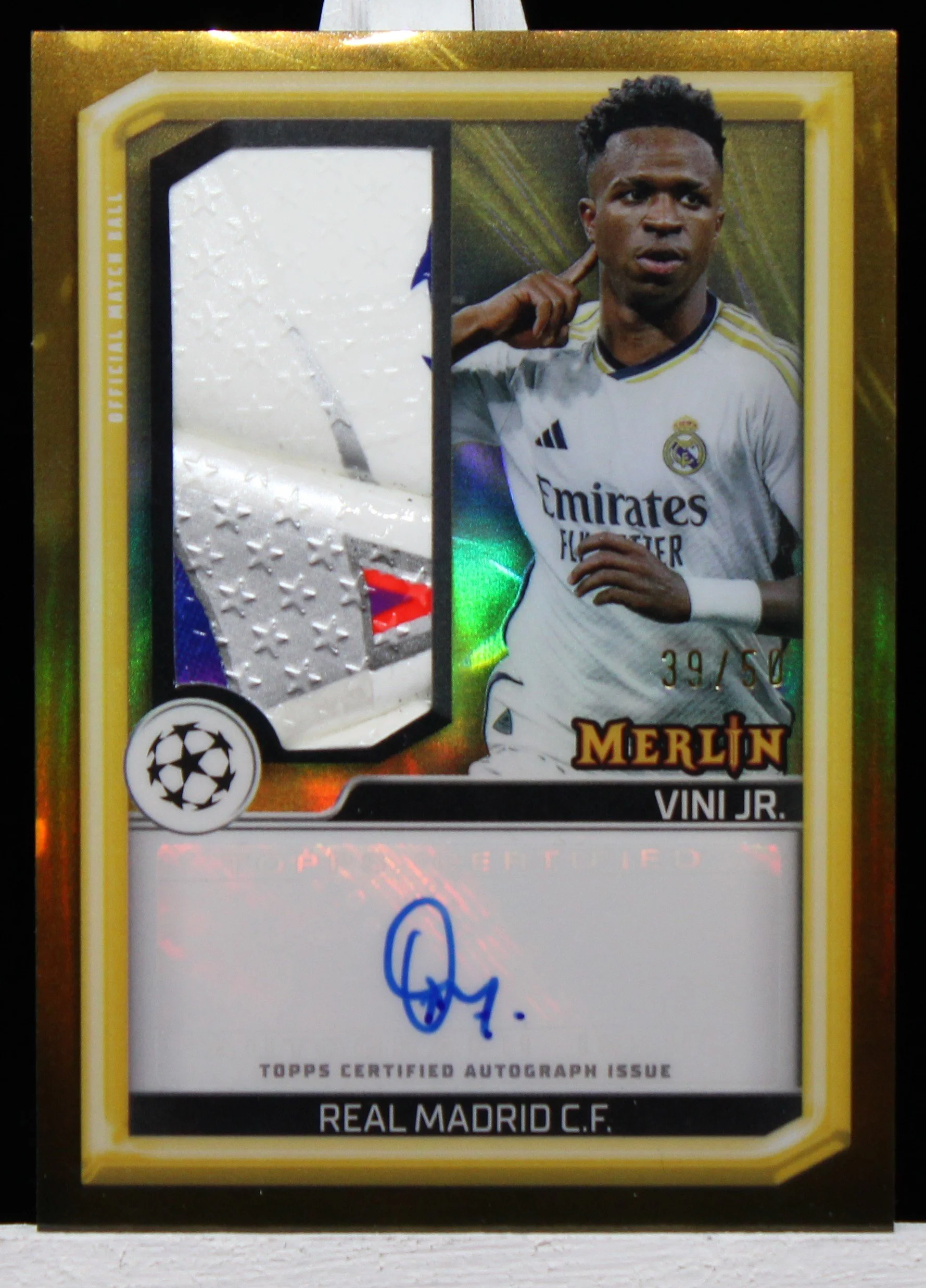 Vini Jr Merlin 23-24 Match Ball Auto Gold F.JPG