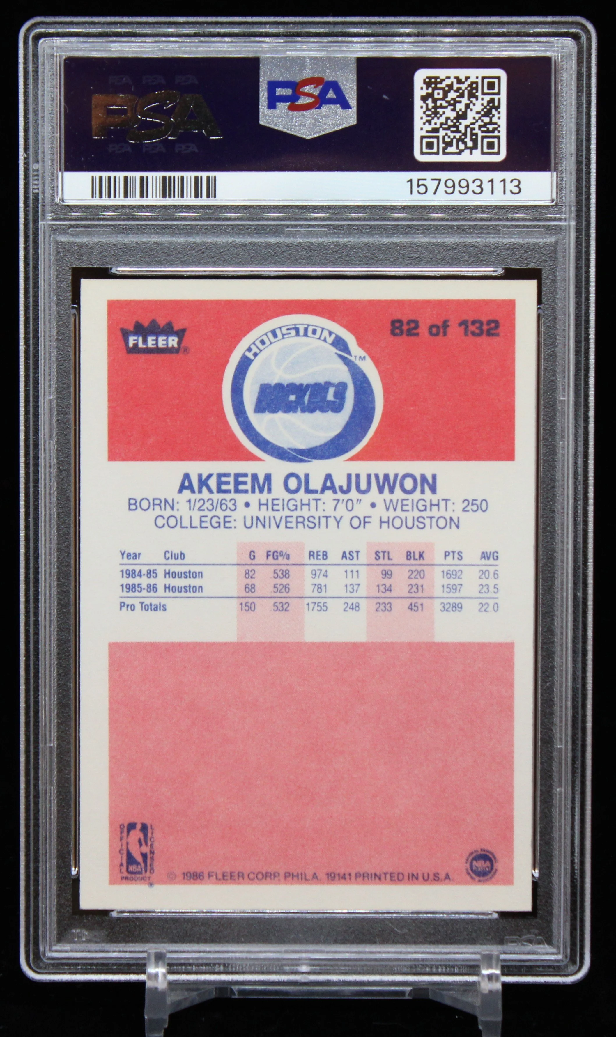 Akeem Olajuwon Fleer 1986 PSA 7 B.JPG