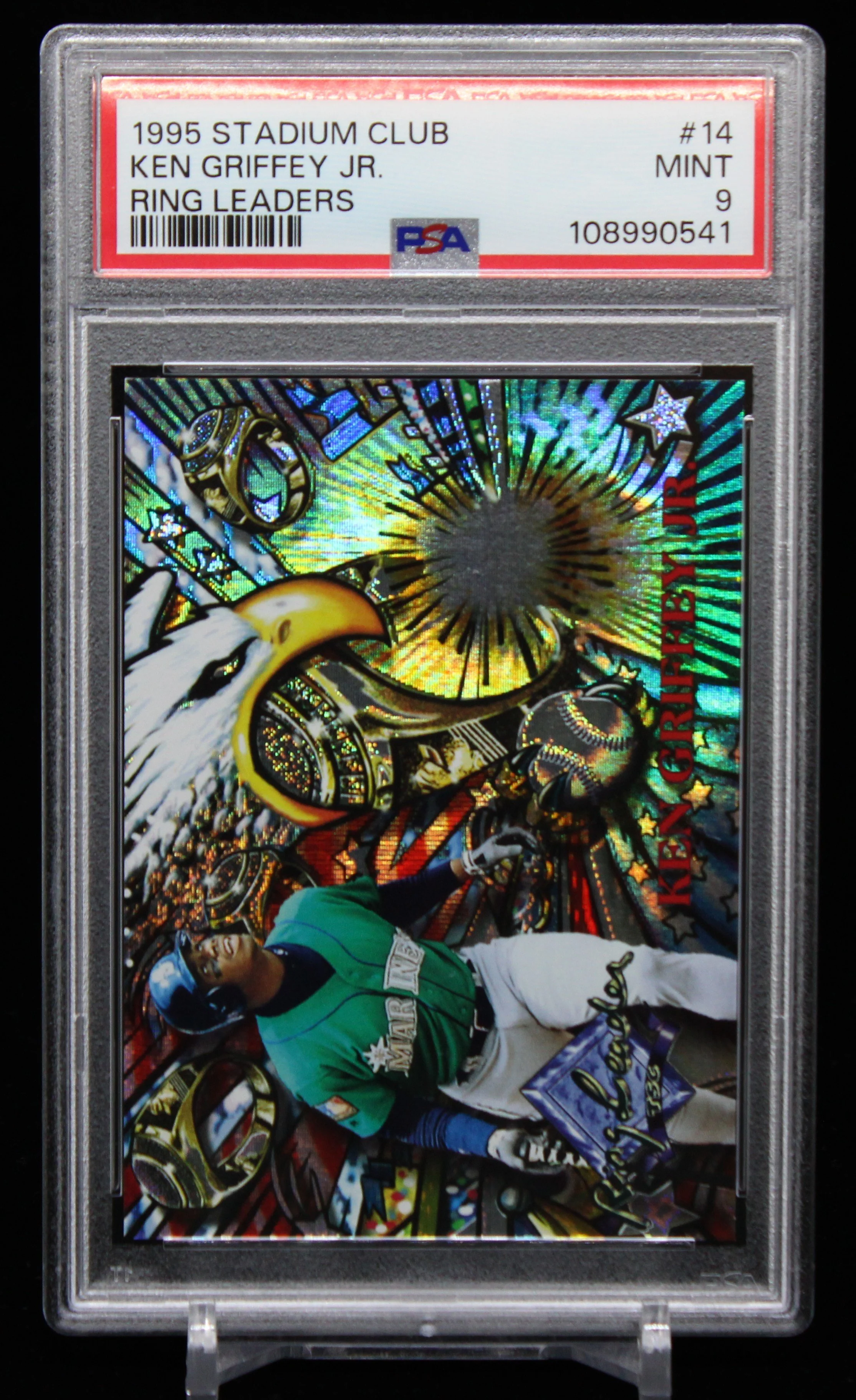 Ken Griffey Jr Stadium Club 1995 Ring Leaders PSA 9 F.JPG