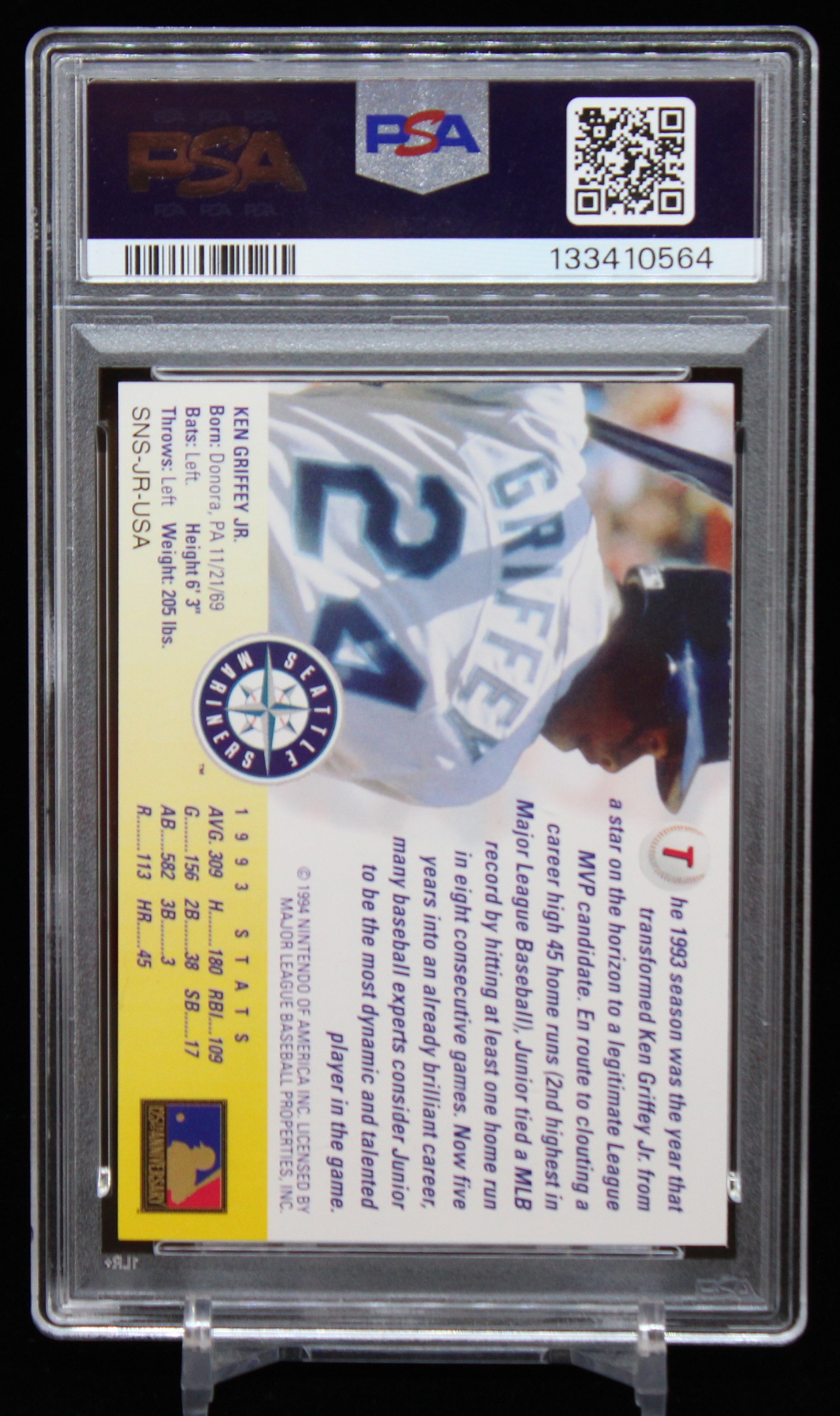 Ken Griffey Jr Nintendo 1994 Promo PSA 9 B.JPG
