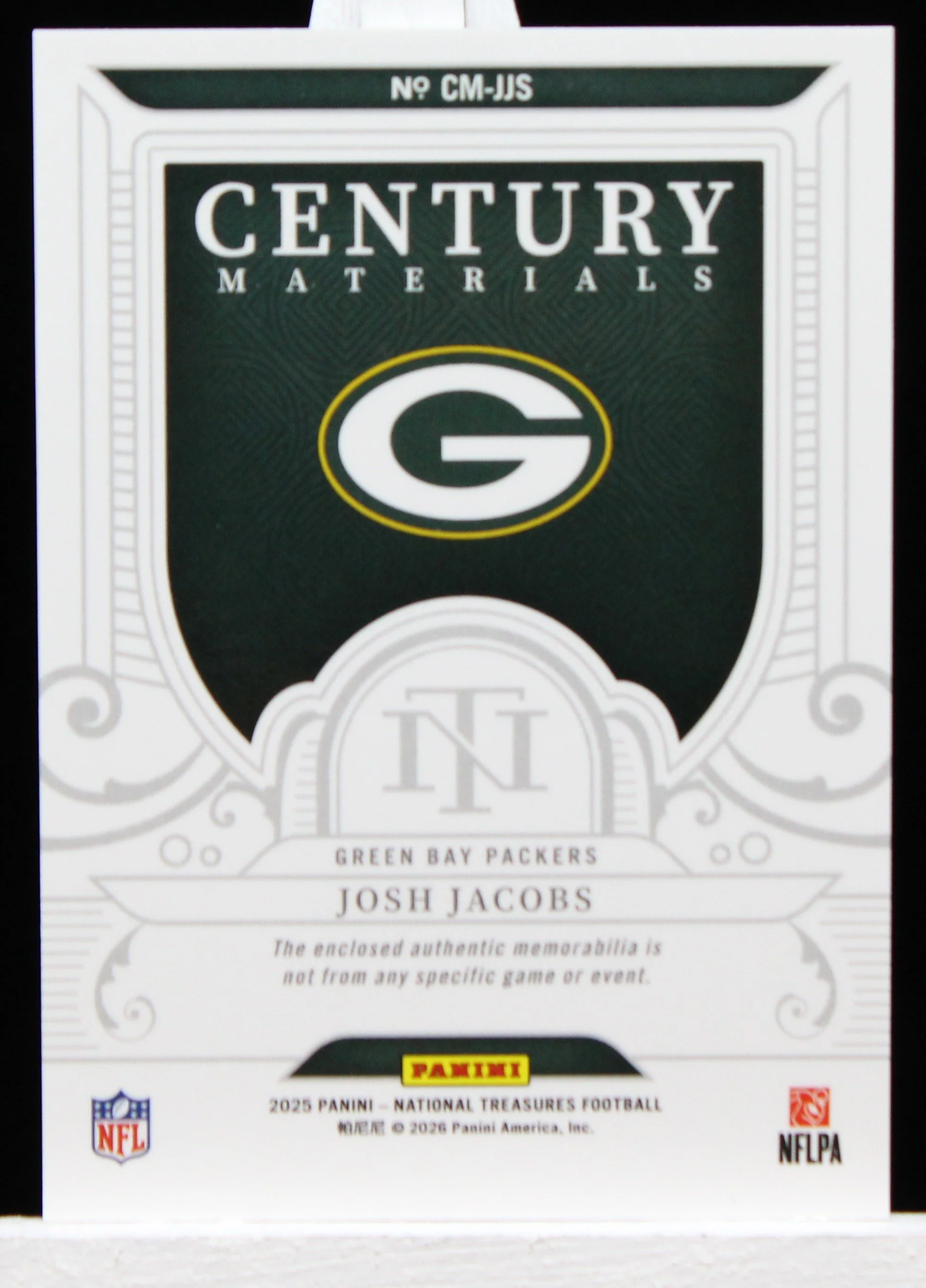 Josh Jacobs NT 2025 Century Mat Emerald B.JPG