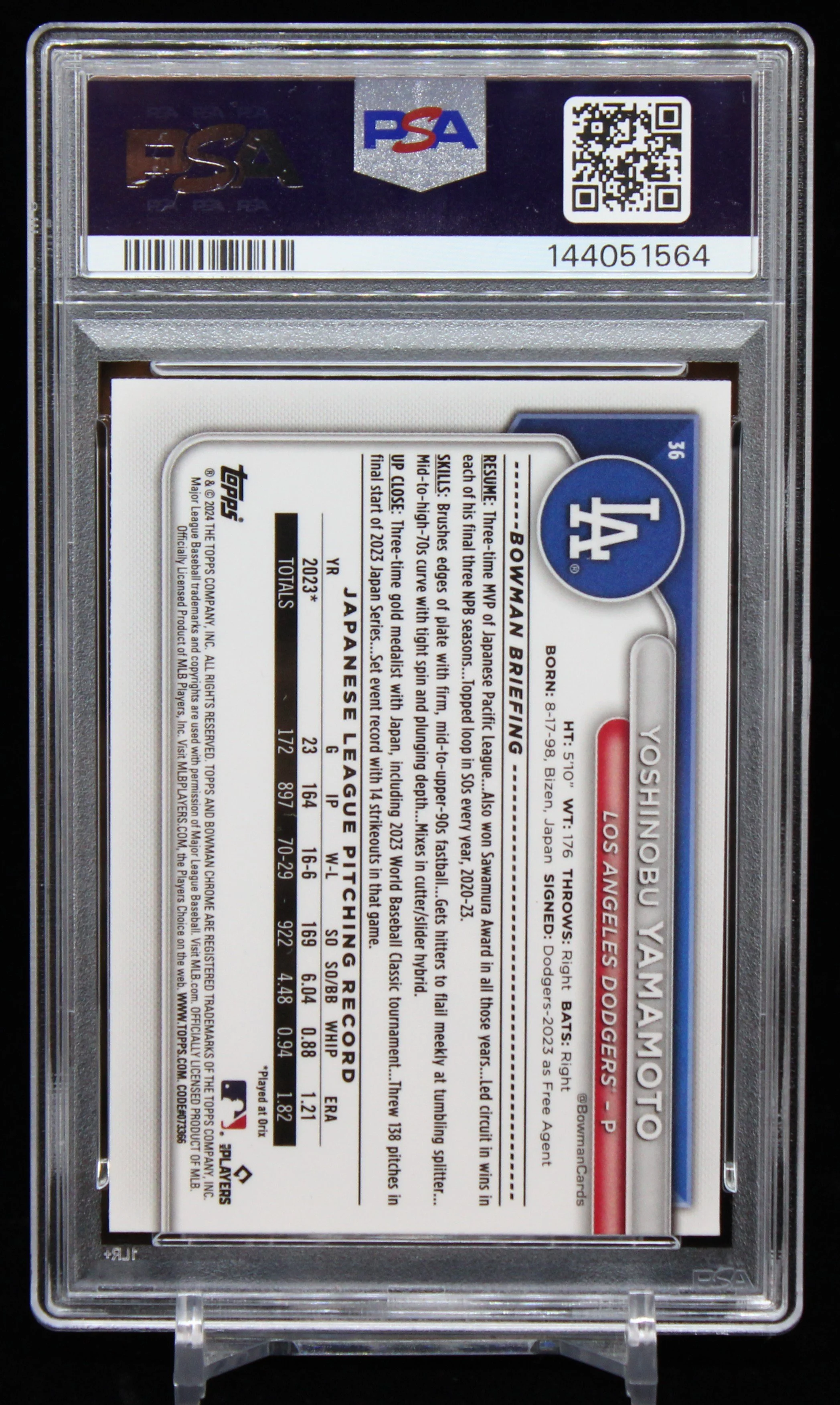 Yamamoto Bowman Mega 2024 Mojo RC PSA 10 B.JPG