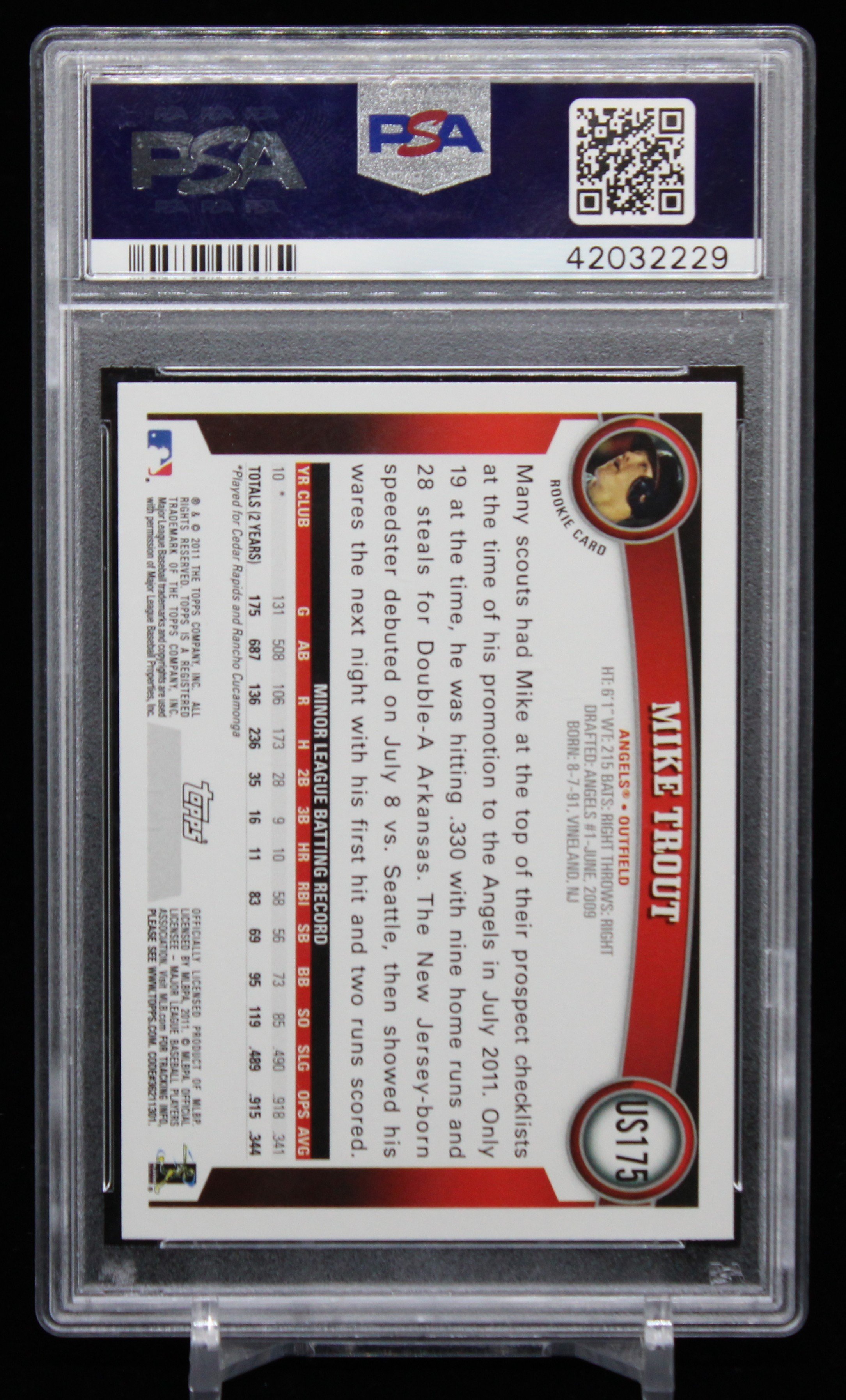Mike Trout Update 2011 RC PSA 10 B.JPG