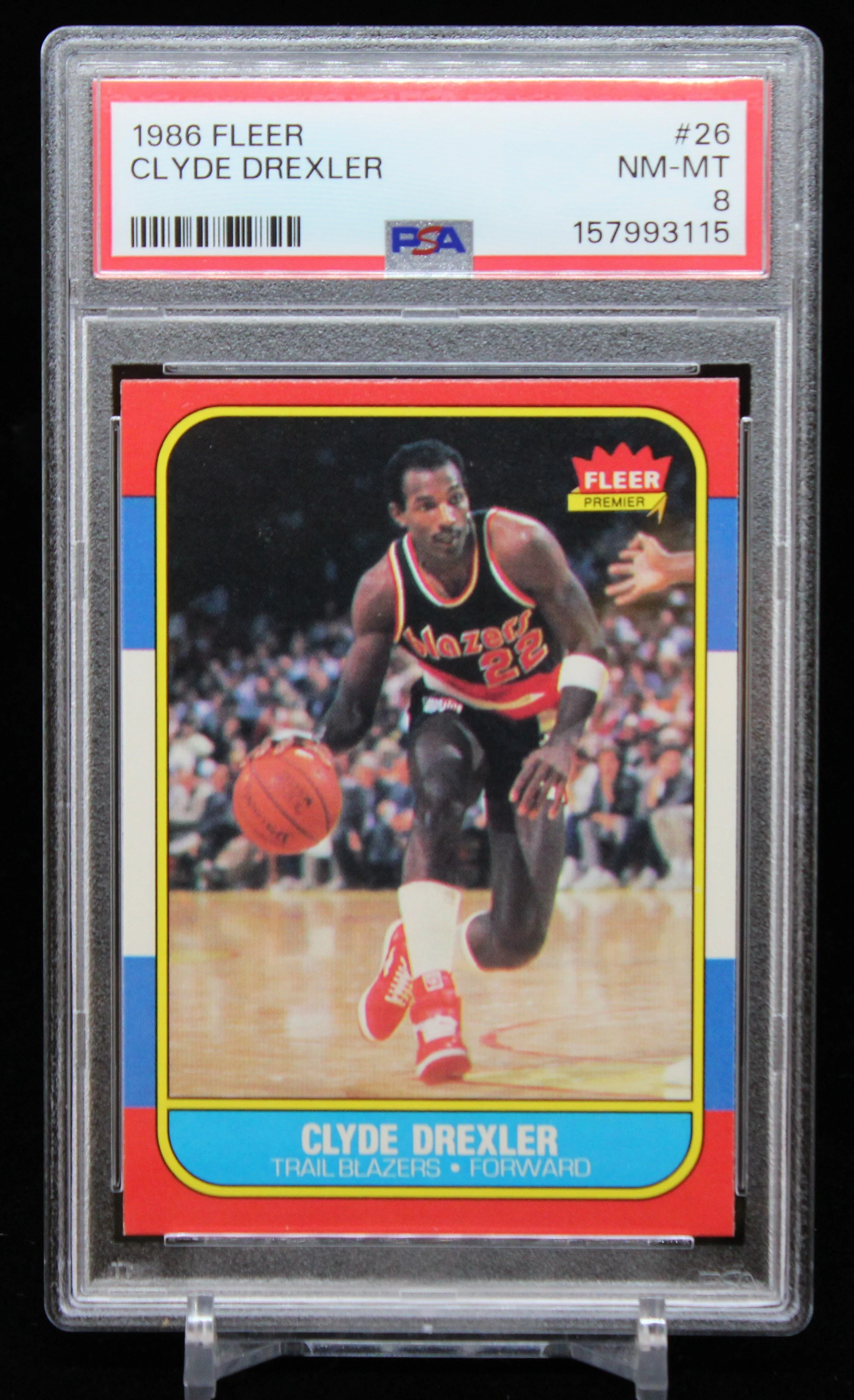 Clyde Drexler Fleer 1986 PSA 8 F.JPG
