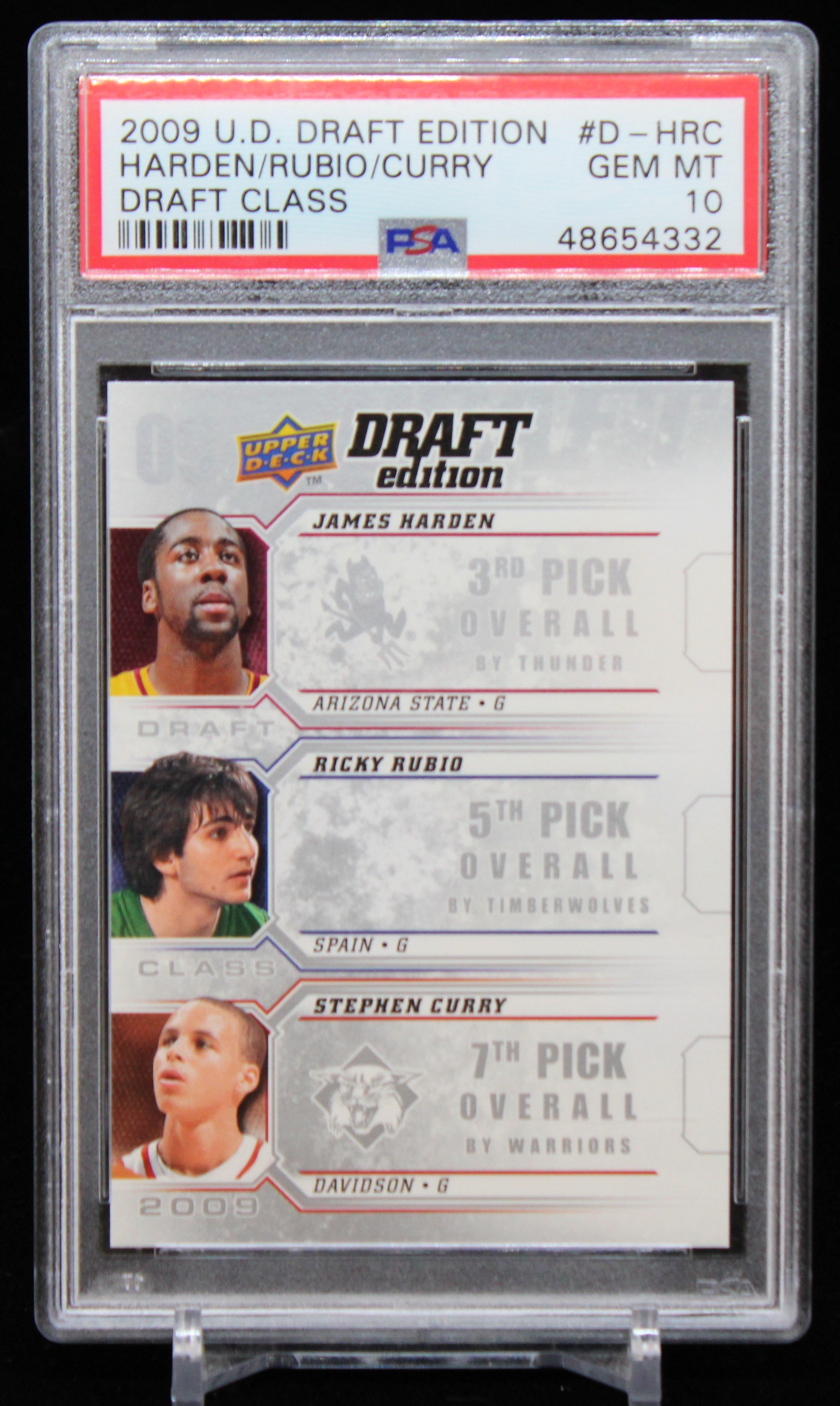Harden-Rubio-Curry UD Draft RC PSA 10 F.JPG