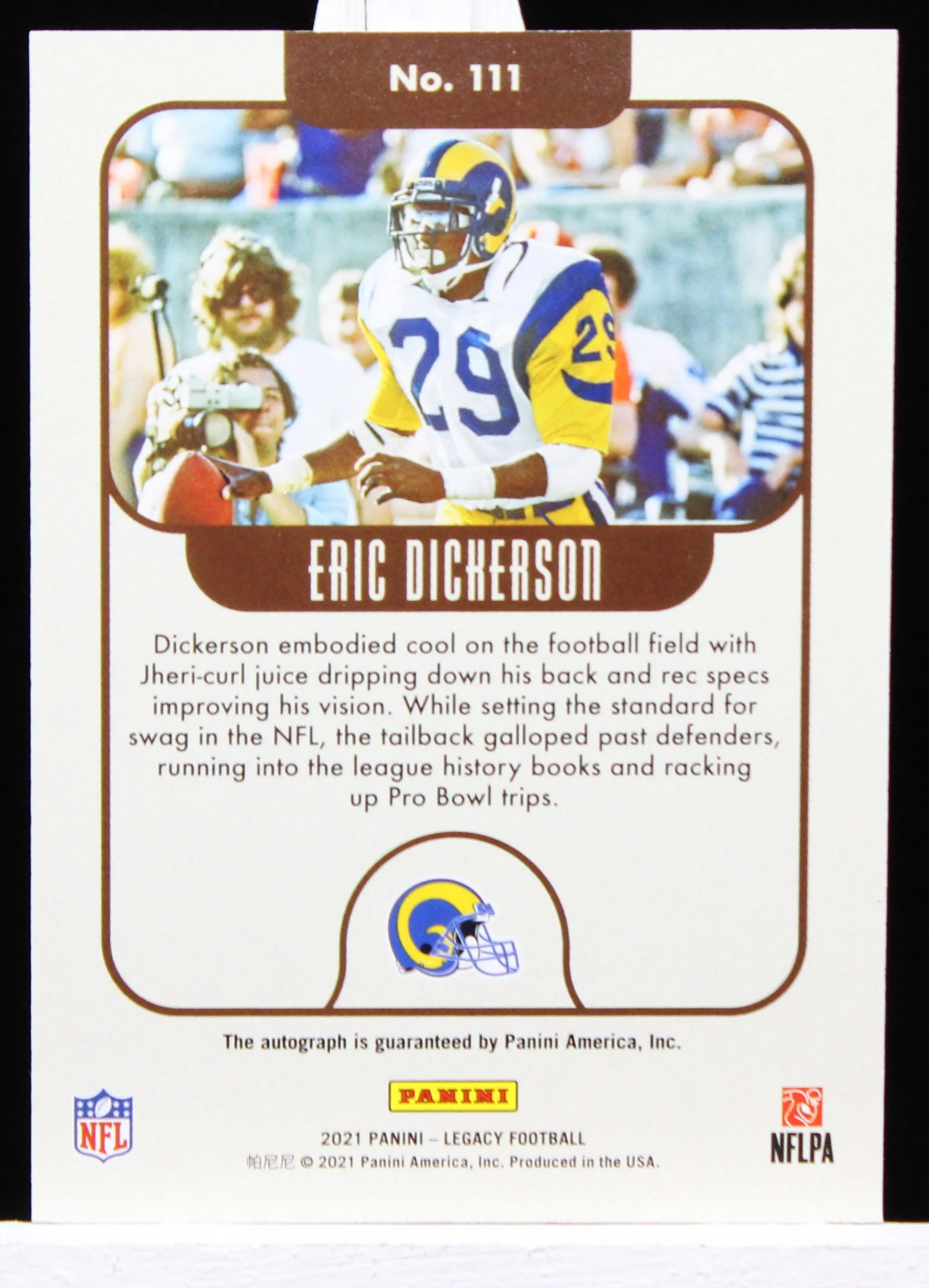 Eric Dickerson Legacy 2021 Legends Auto Yellow B.JPG