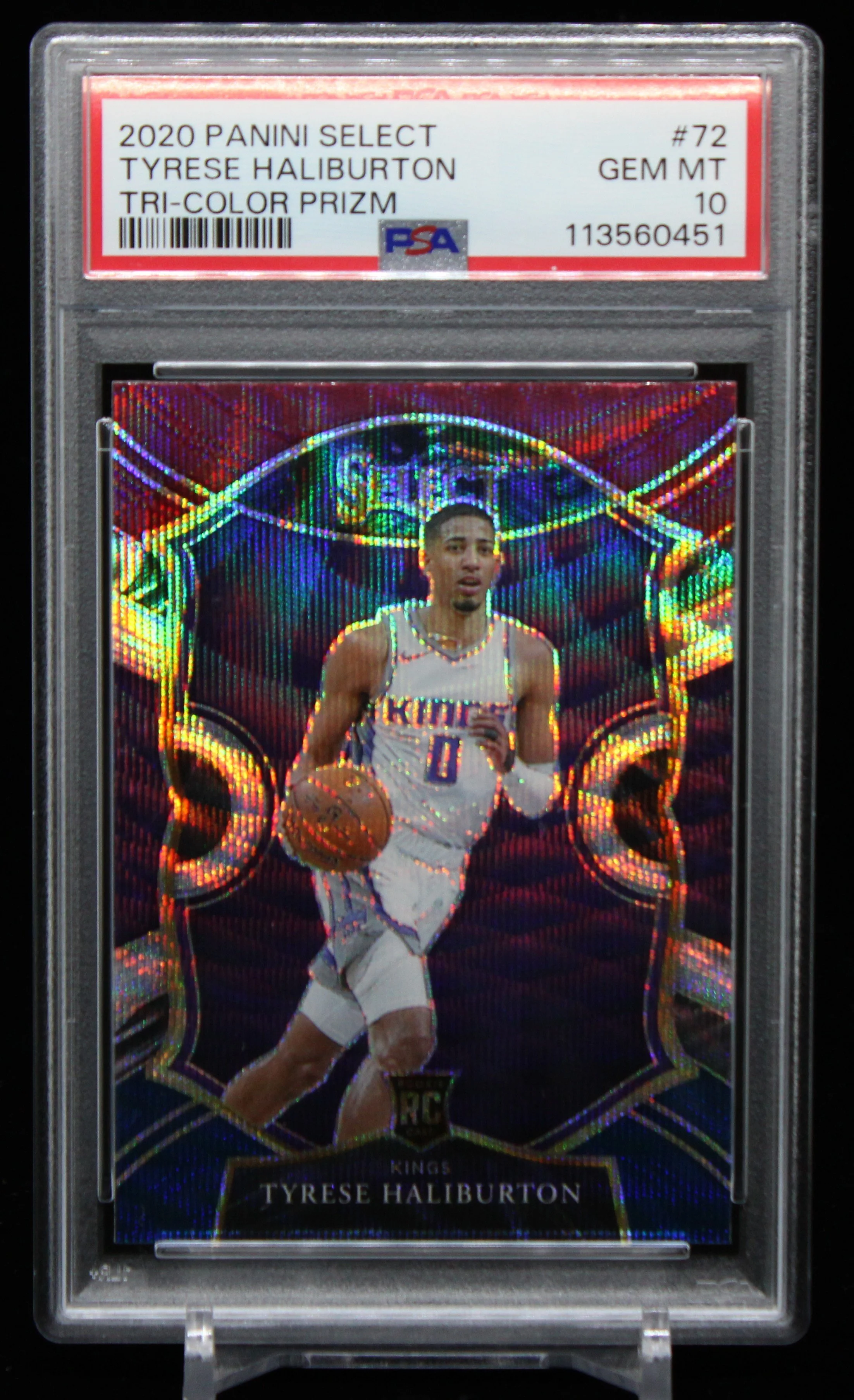 Tyrese Haliburton Select Concourse RC Tri-Color PSA 10 F.JPG
