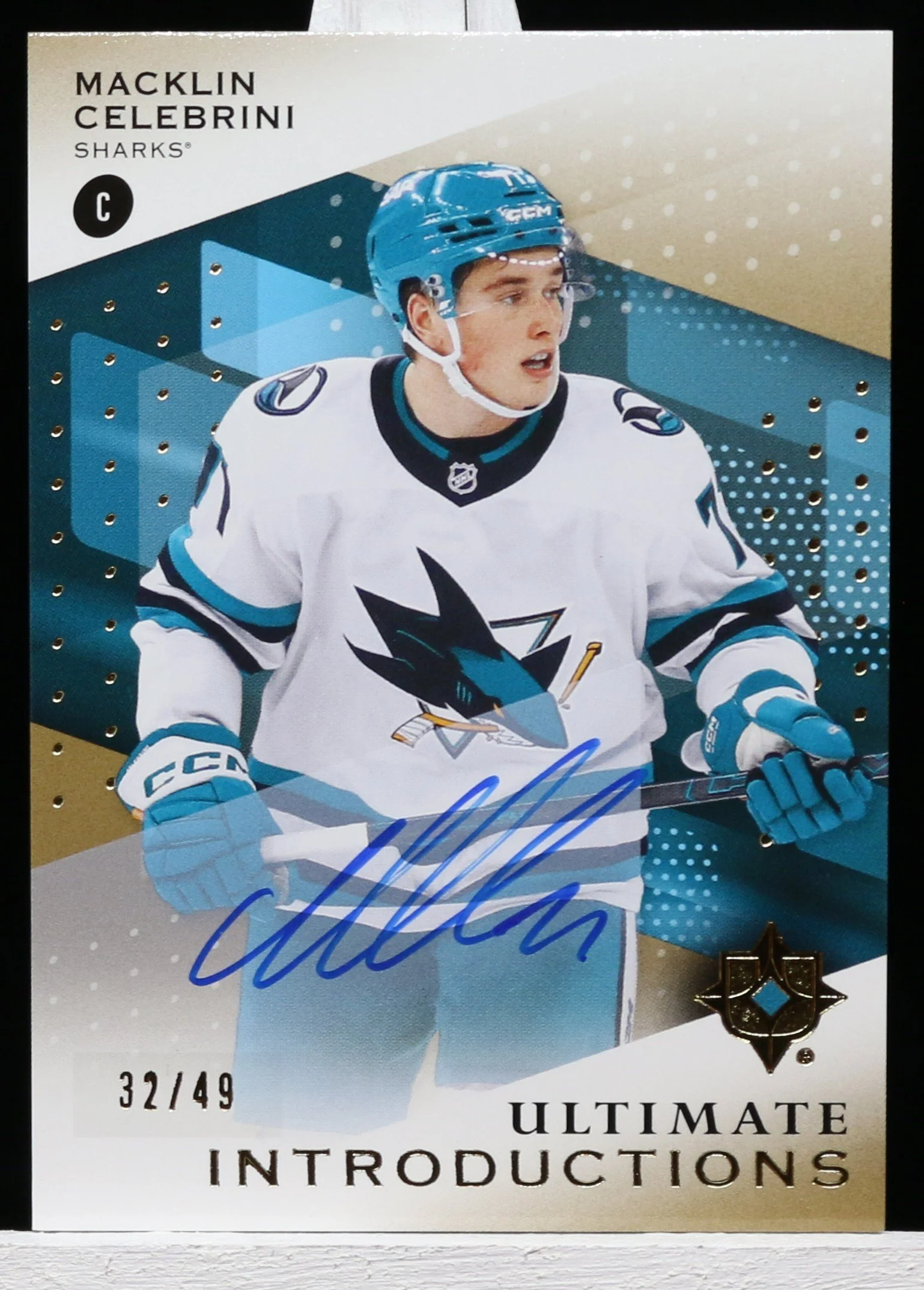 Macklin Celebrini Ult Coll Introductions Auto RC Gold F.JPG