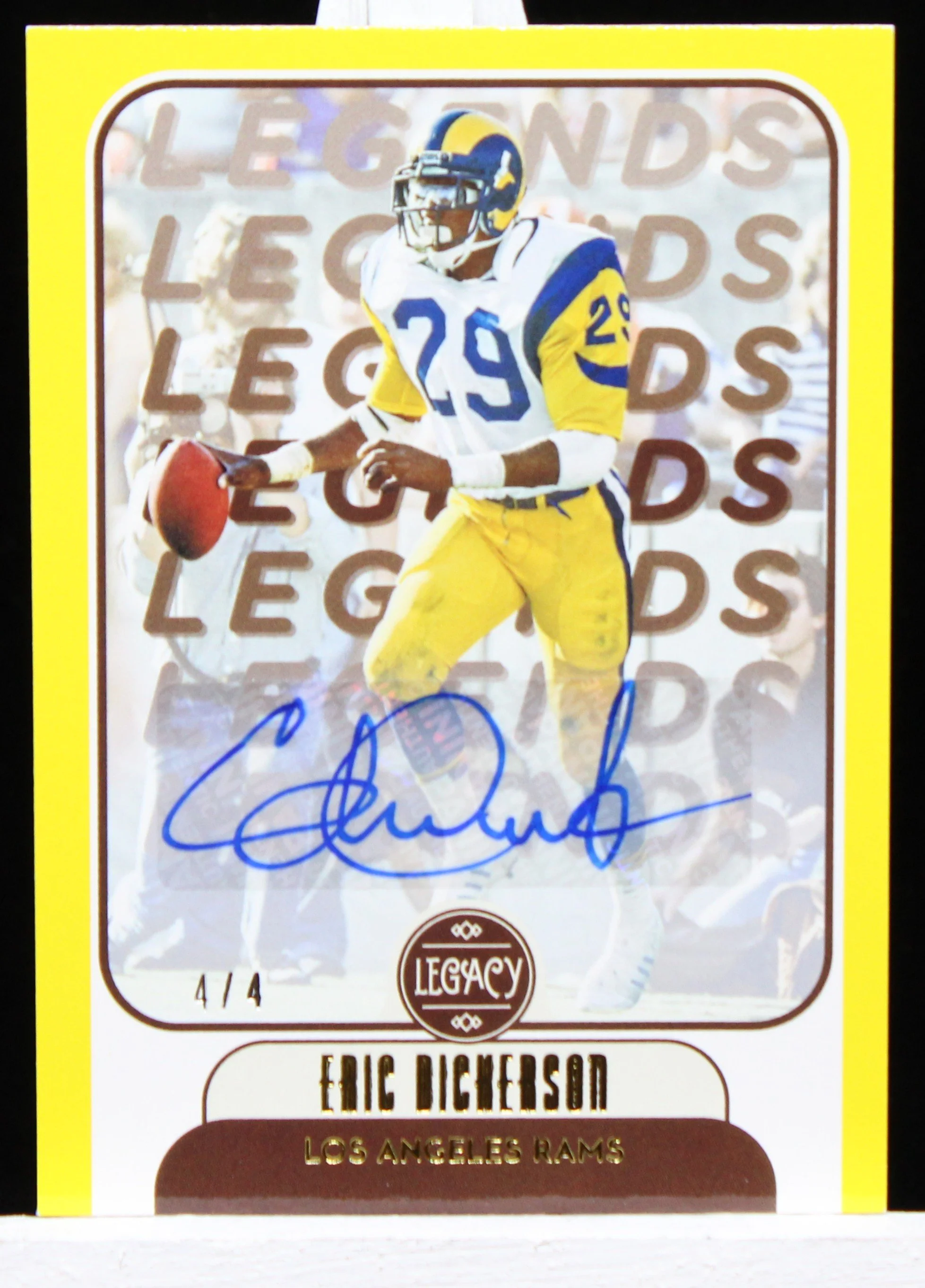 Eric Dickerson Legacy 2021 Legends Auto Yellow F.JPG
