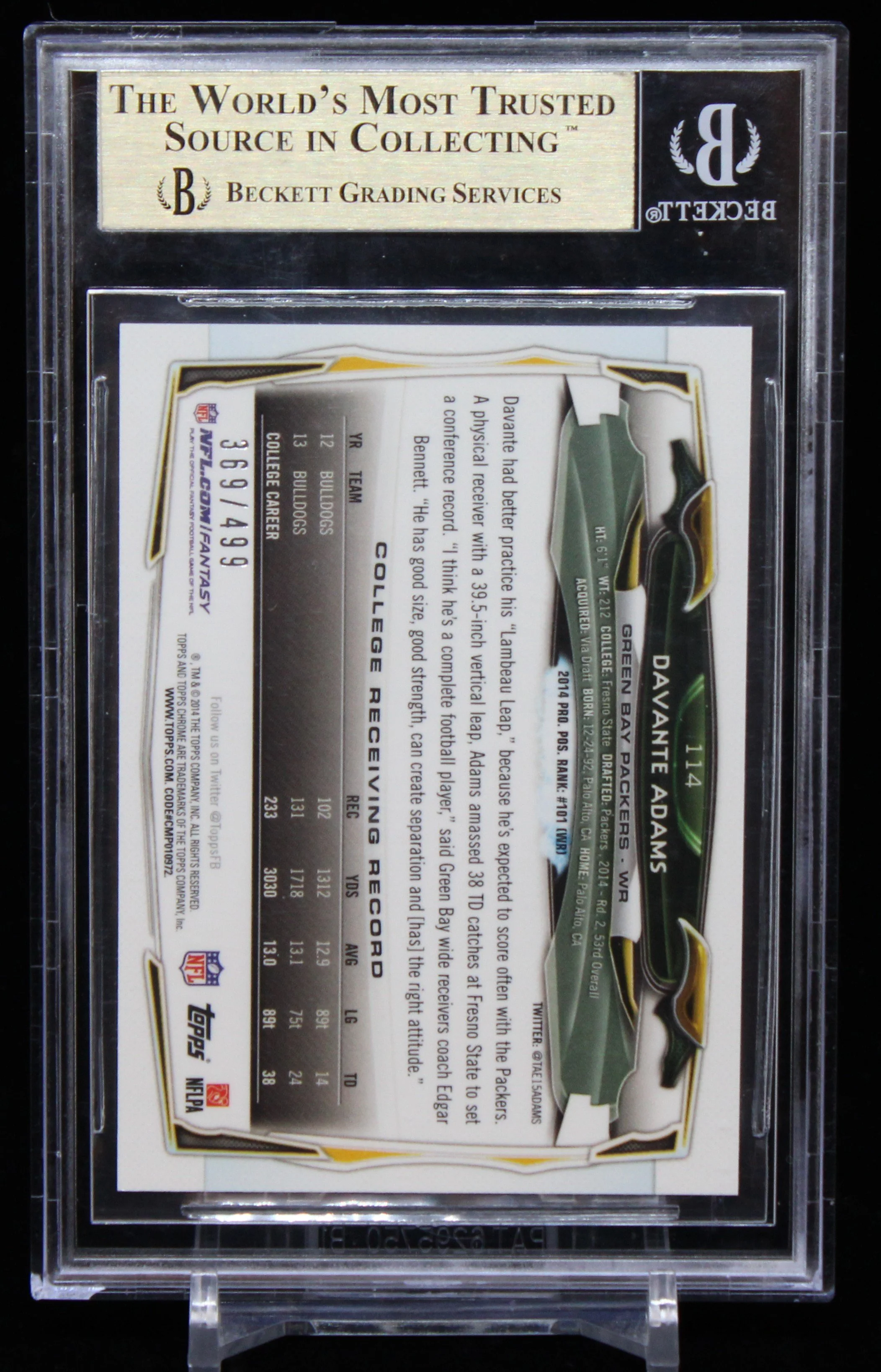 Davante Adams Topps Chrome Base RC Camo BGS 9.5 B.JPG