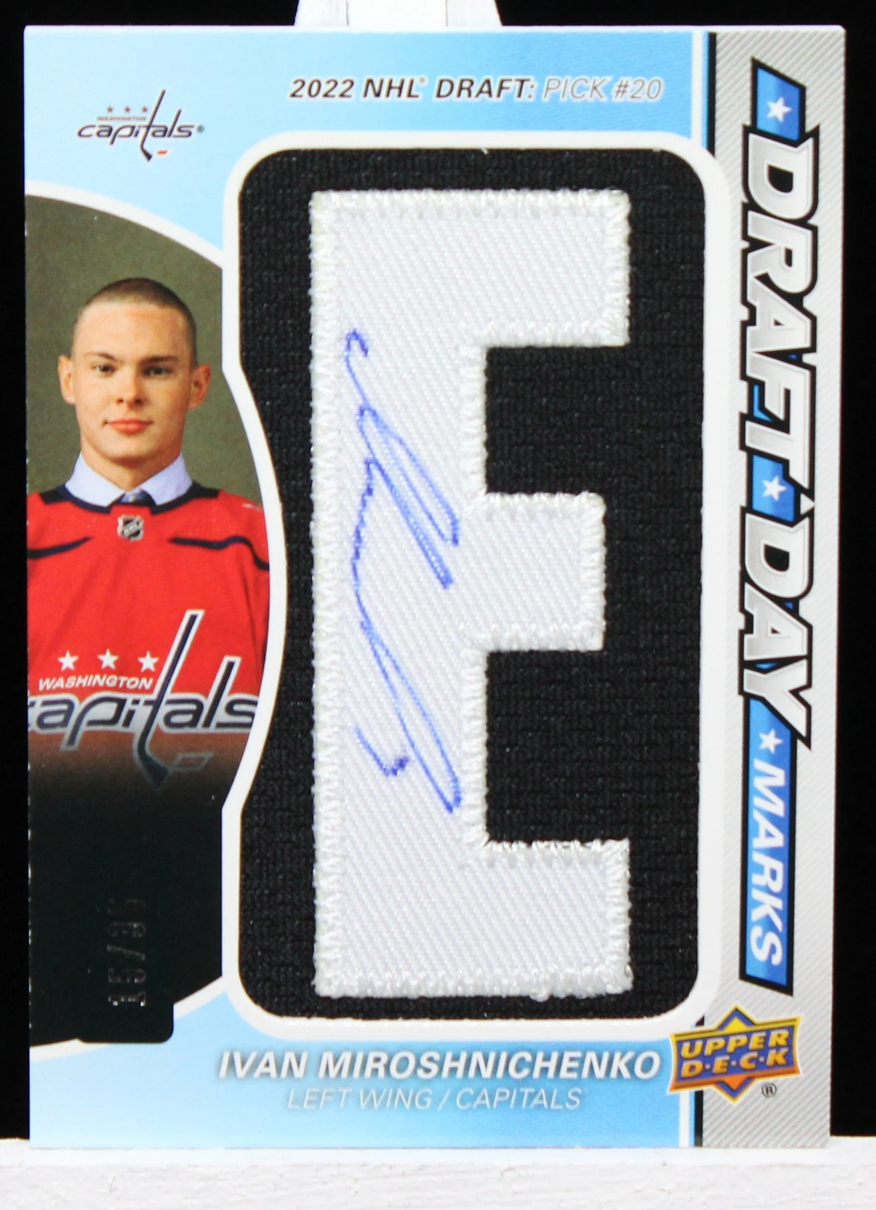 2025-26 Upper Deck SP Game Used Ivan Miroshnichenko Draft Day Marks #DDM-IM