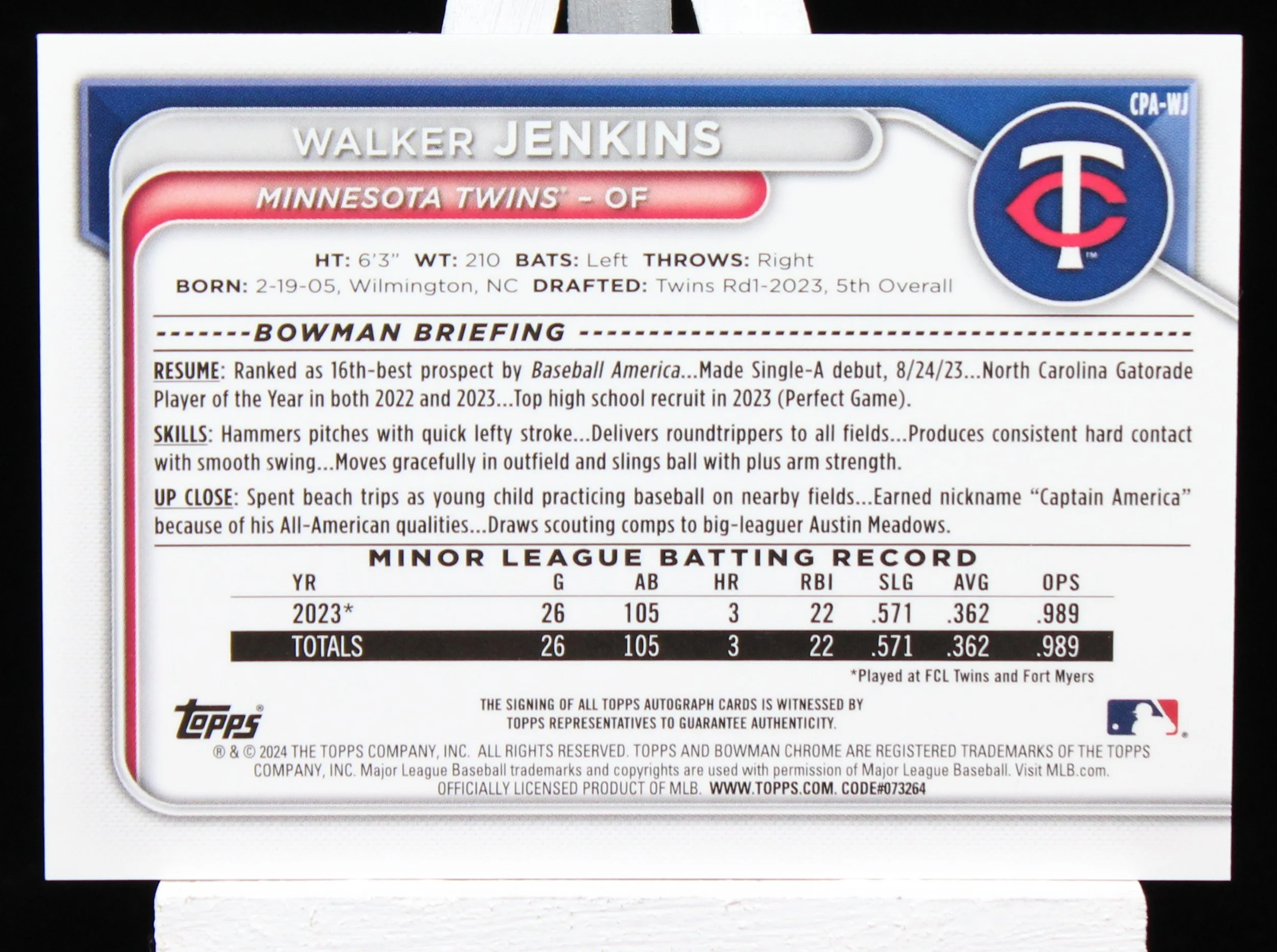 Walker Jenkins Bowman 2024 Chrome 1st Auto B.JPG