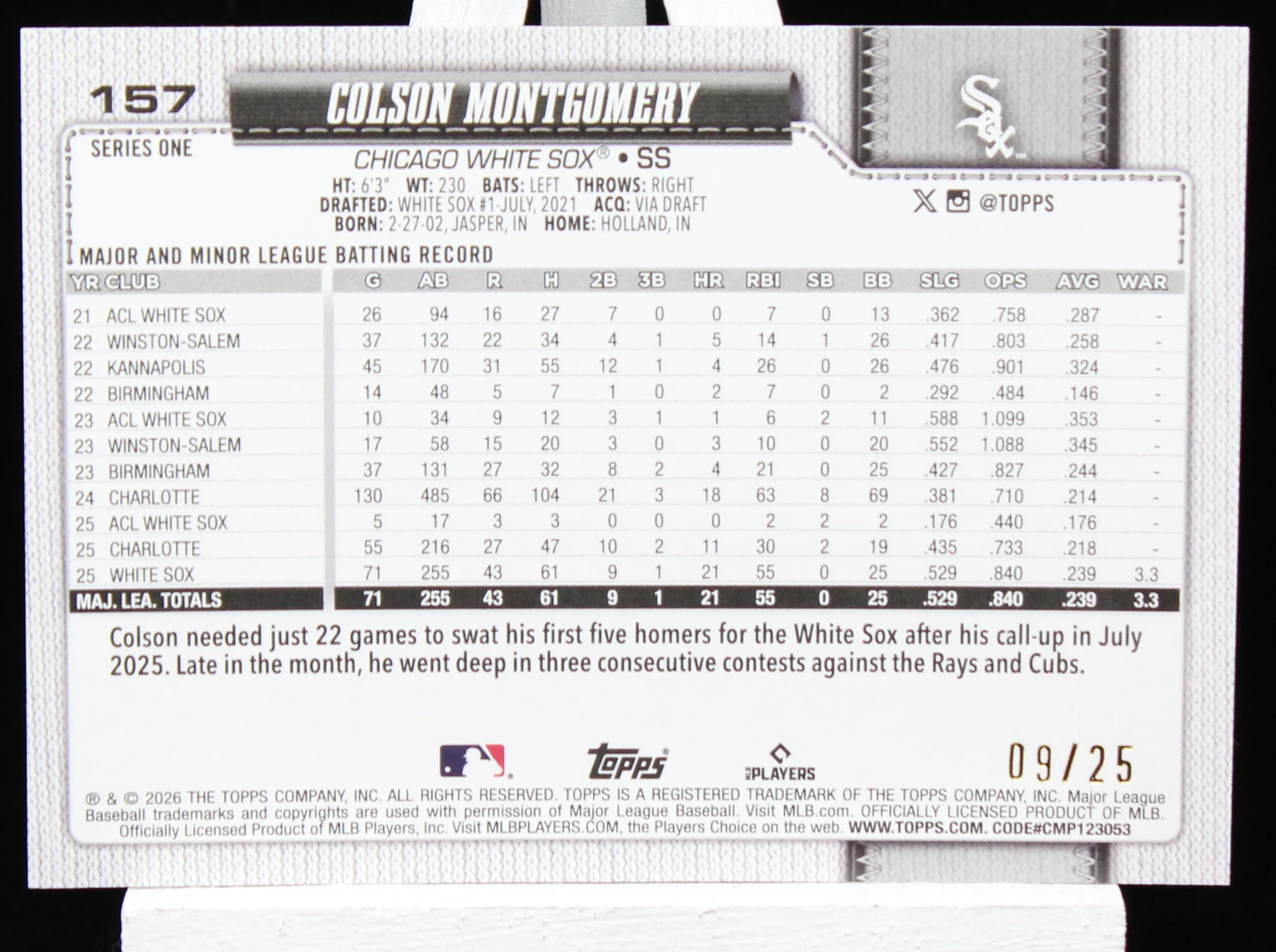 Colson Montgomery Topps S1 RC Wood B.JPG