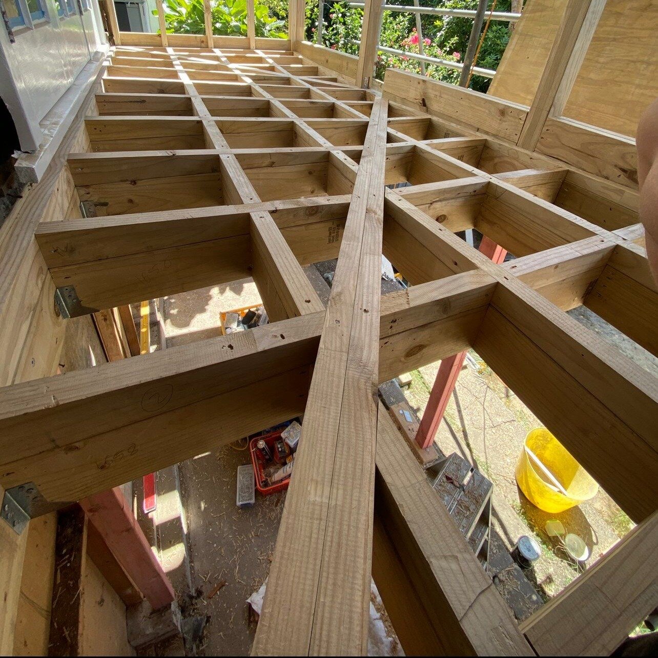 Deck framing looking sharp #building #aucklandnz