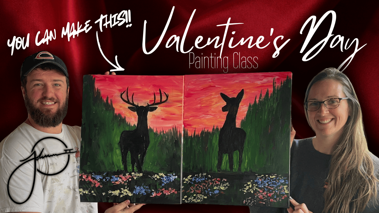 Valentine's Day Couples Acrylic Painting Class ($70 per couple)