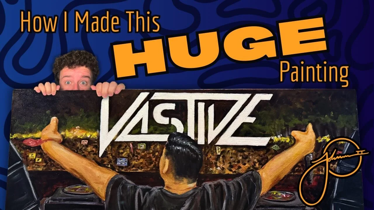 Check out my latest YouTube video where I show every stroke in this HUGE painting of @vastiveofficial 

To check out my YouTube click the link in my bio!