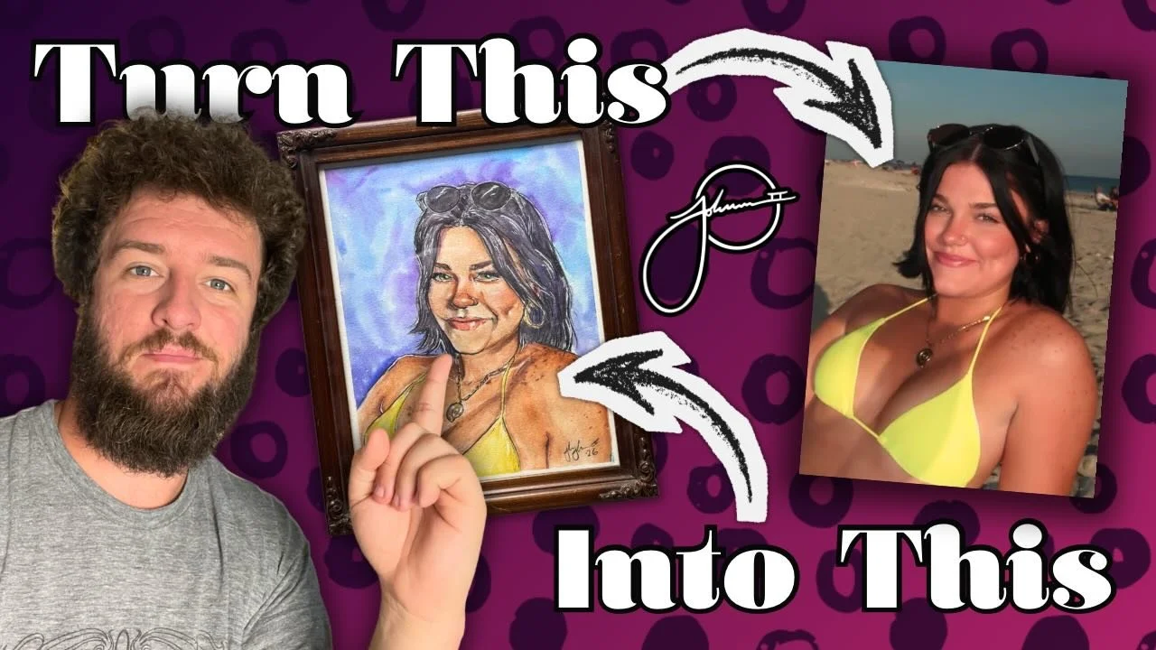 Want to watch me make this portrait of @karliedennard be sure to check out my latest YouTube video! Click the link in my bio to see my YouTube and all my other social media!!