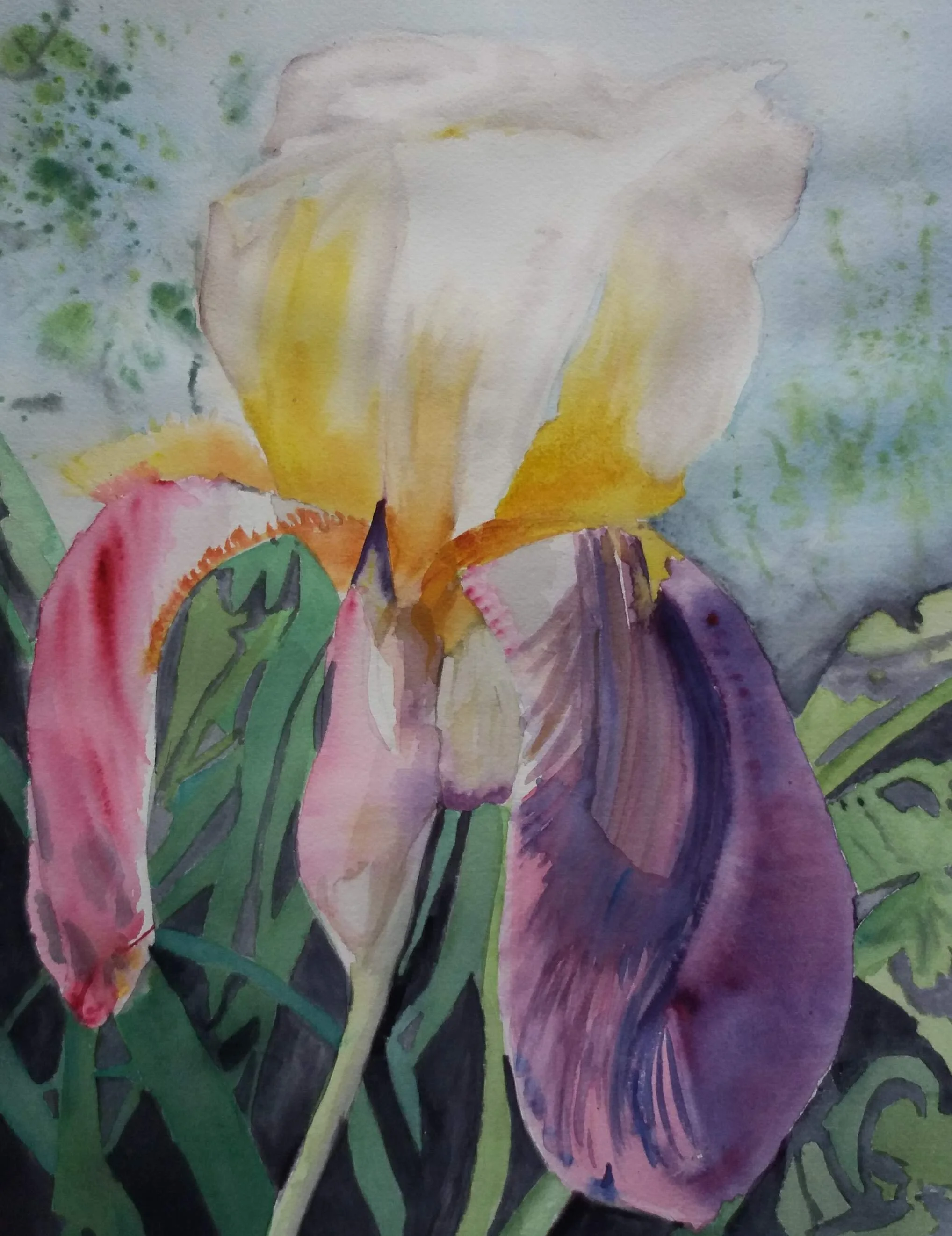 Lumière Irisée aquarelle 40x30cm