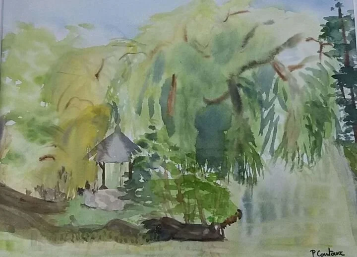 L'Harmonie Enchantée aquarelle 30x40cm