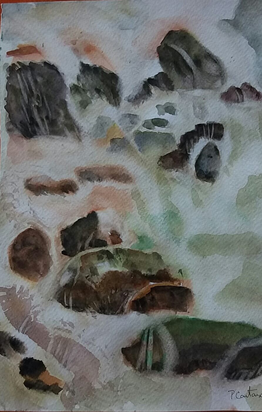 aquarelle le risse rivière et cailloux 1.jpg