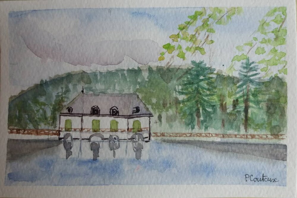 carte postale le barrage lac des Settons