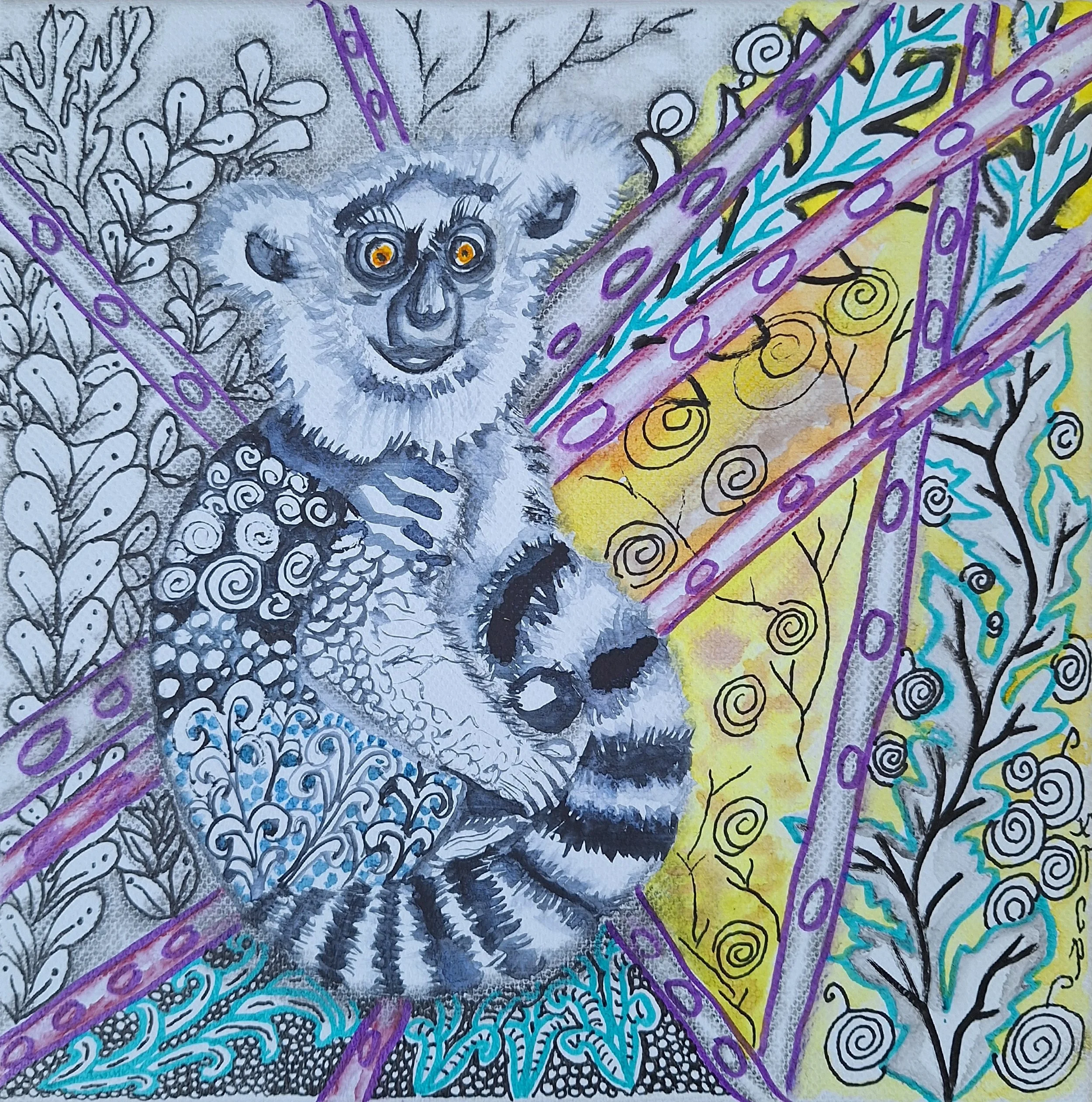 lémurien zen mix 20x20 pcoutoux.jpg