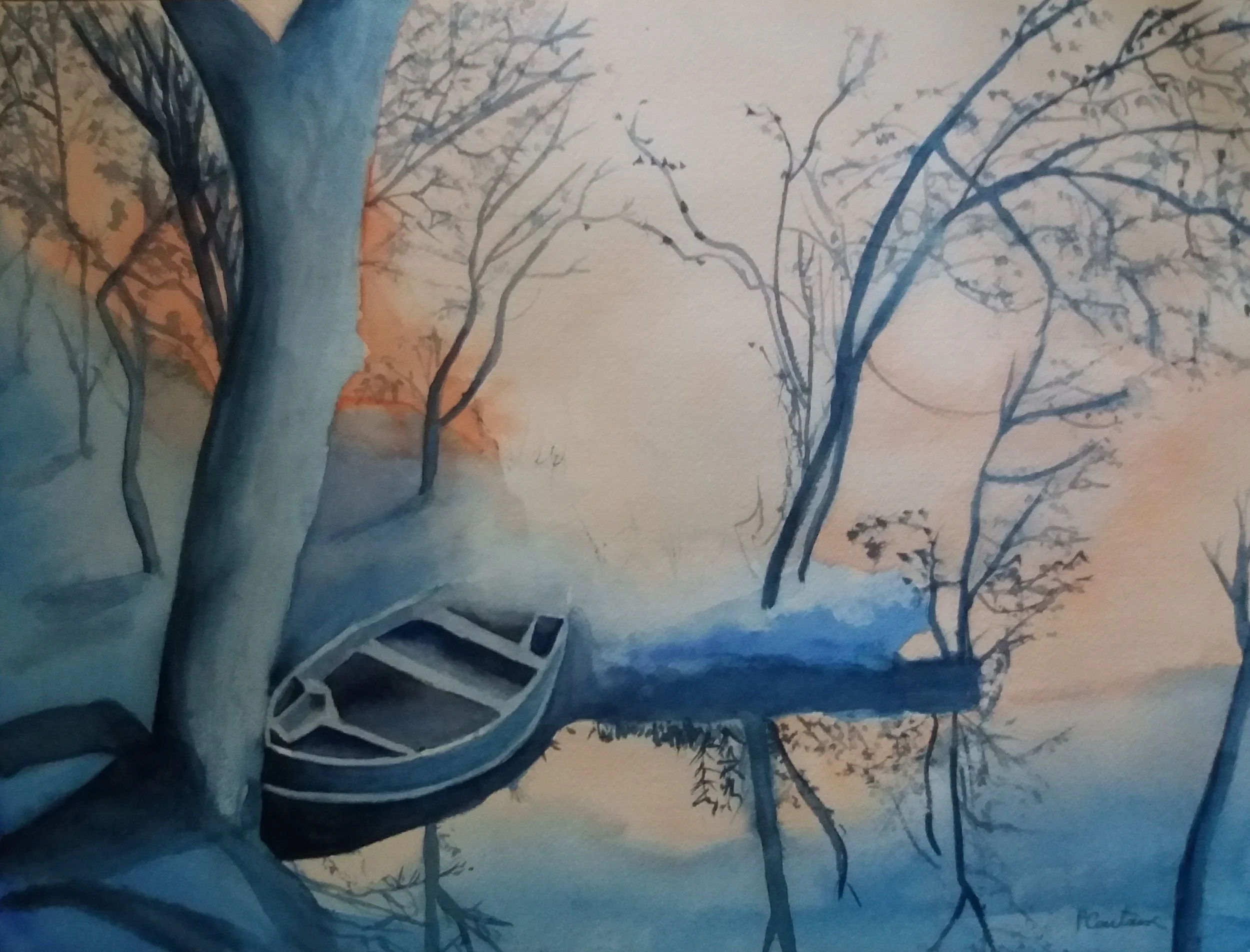 barque bleue aquarelle pascale coutoux.jpg