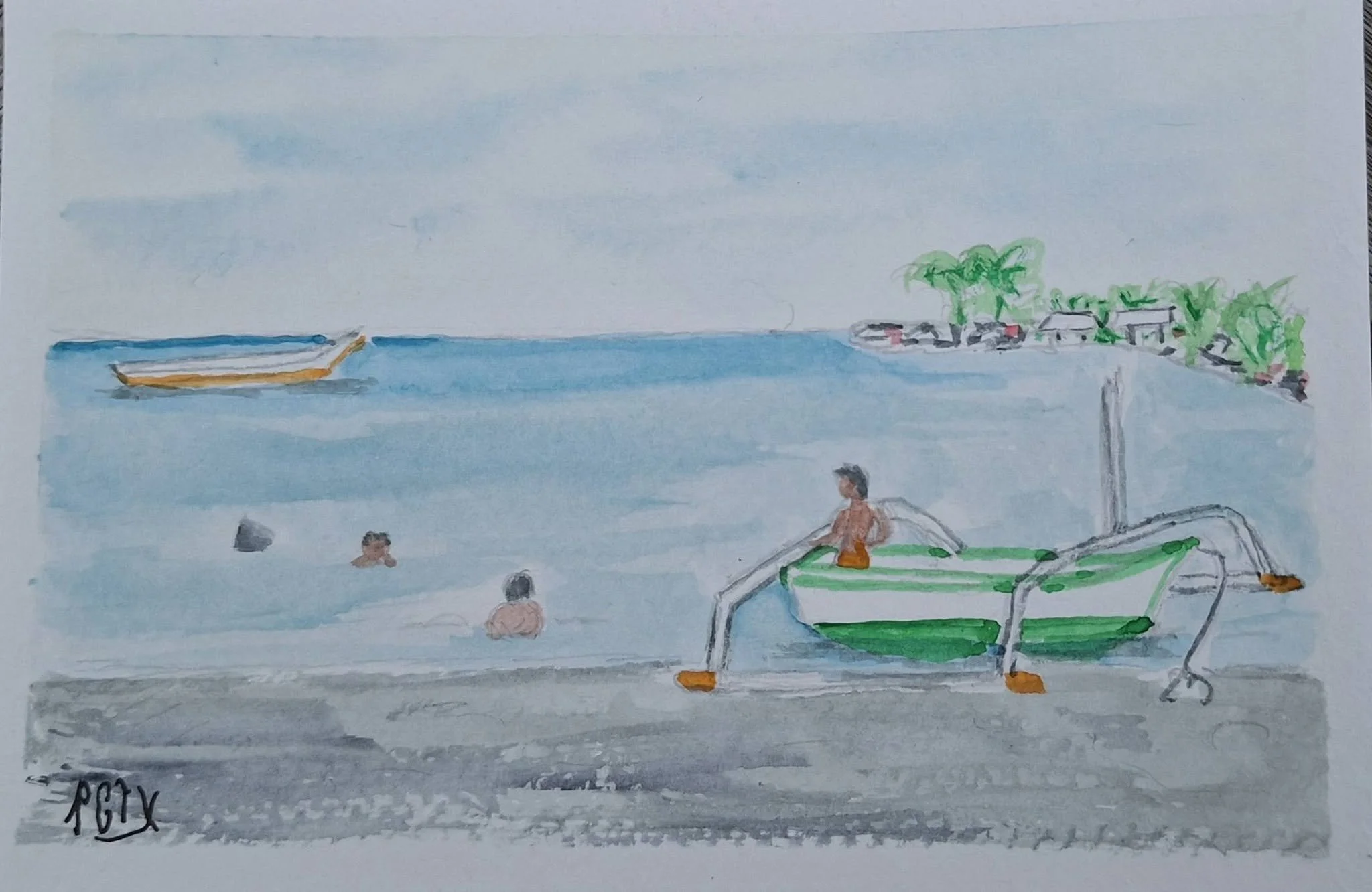 pêcheurs à bali carte aquarelle pcoutoux.jpg